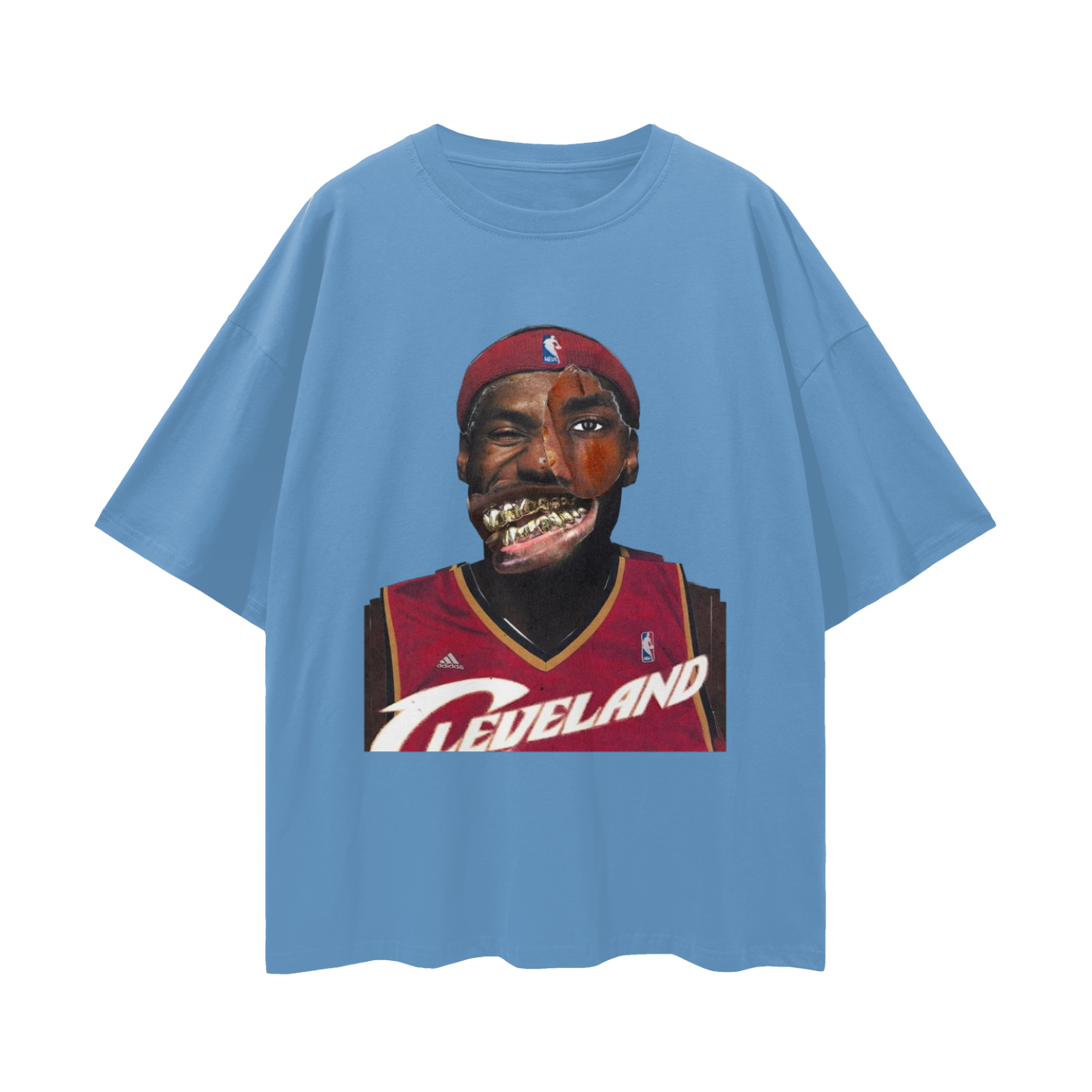 Lebron James Cavs Vintage Like Graphic Oversized T Shirt