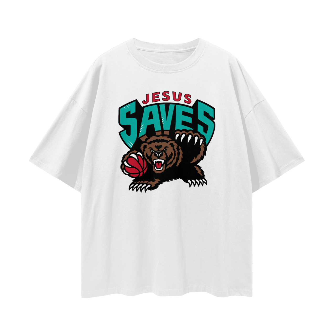 Religious Vintage/Y2K Jesus Saves Oversized T Shirt