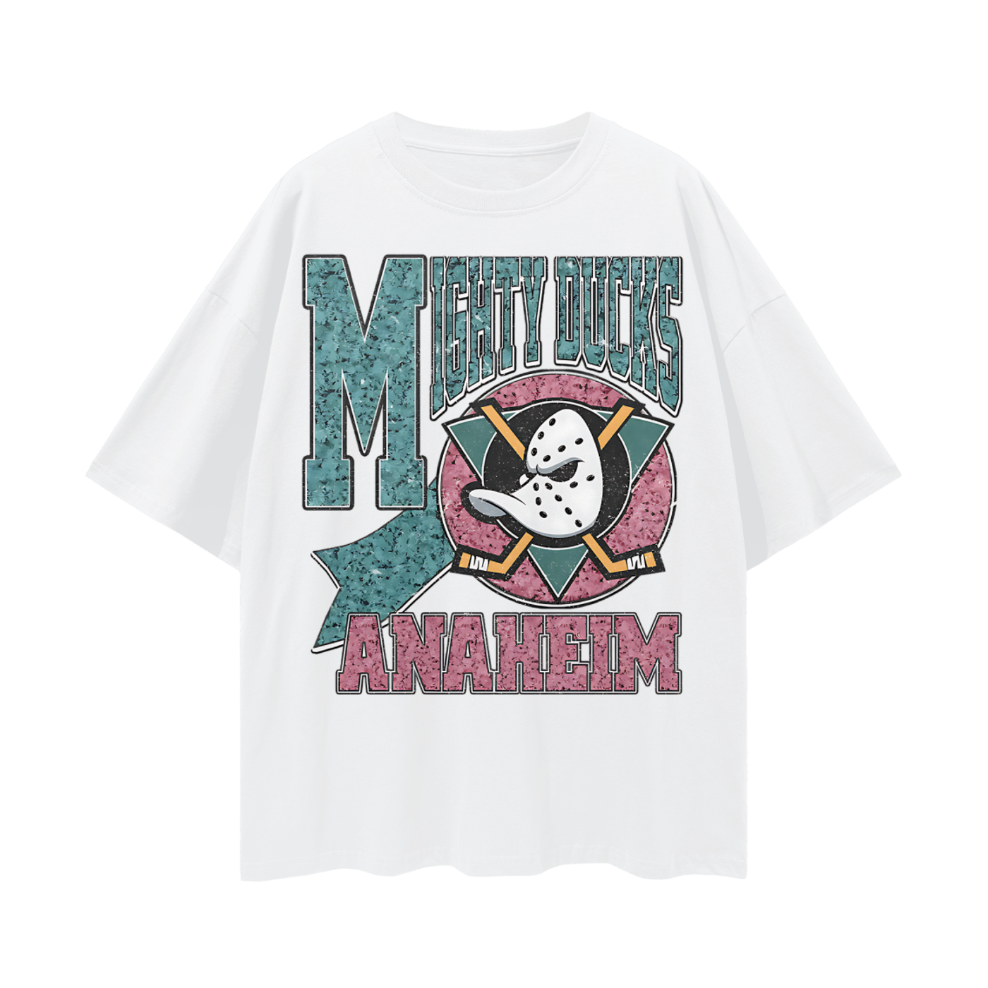 Vintage Like Mighty Ducks Graphic Oversized T Shirt
