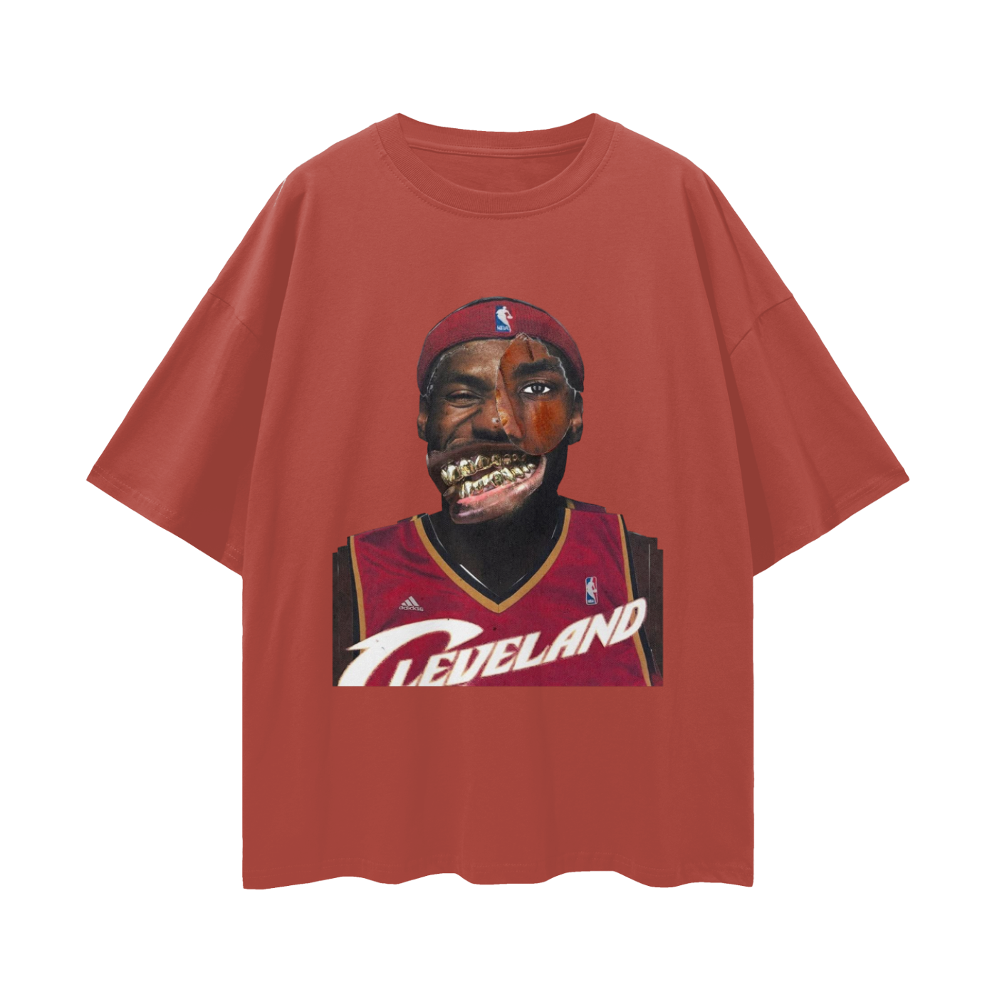 Lebron James Cavs Vintage Like Graphic Oversized T Shirt