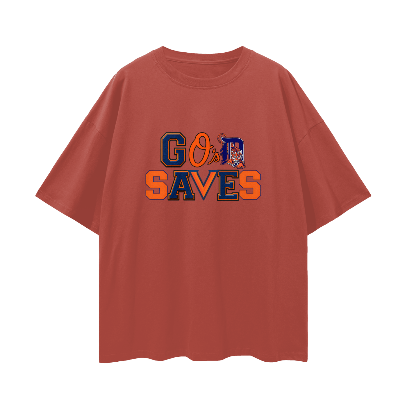 Religious God Saves Sport Logos Like Graphic Oversized T Shirt
