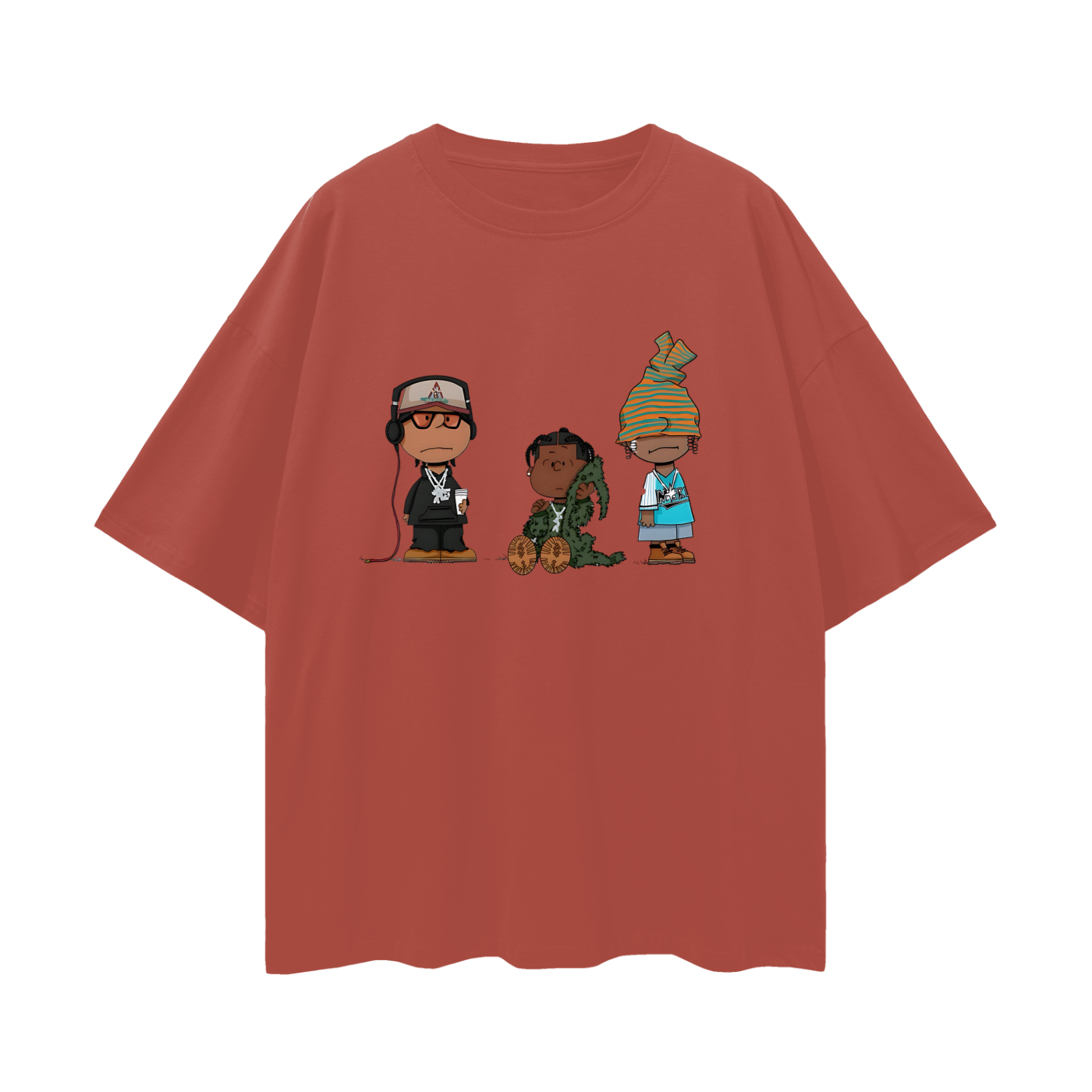 Concrete Boys Cartoon Y2K Vintage Like Graphic Oversized T Shirt