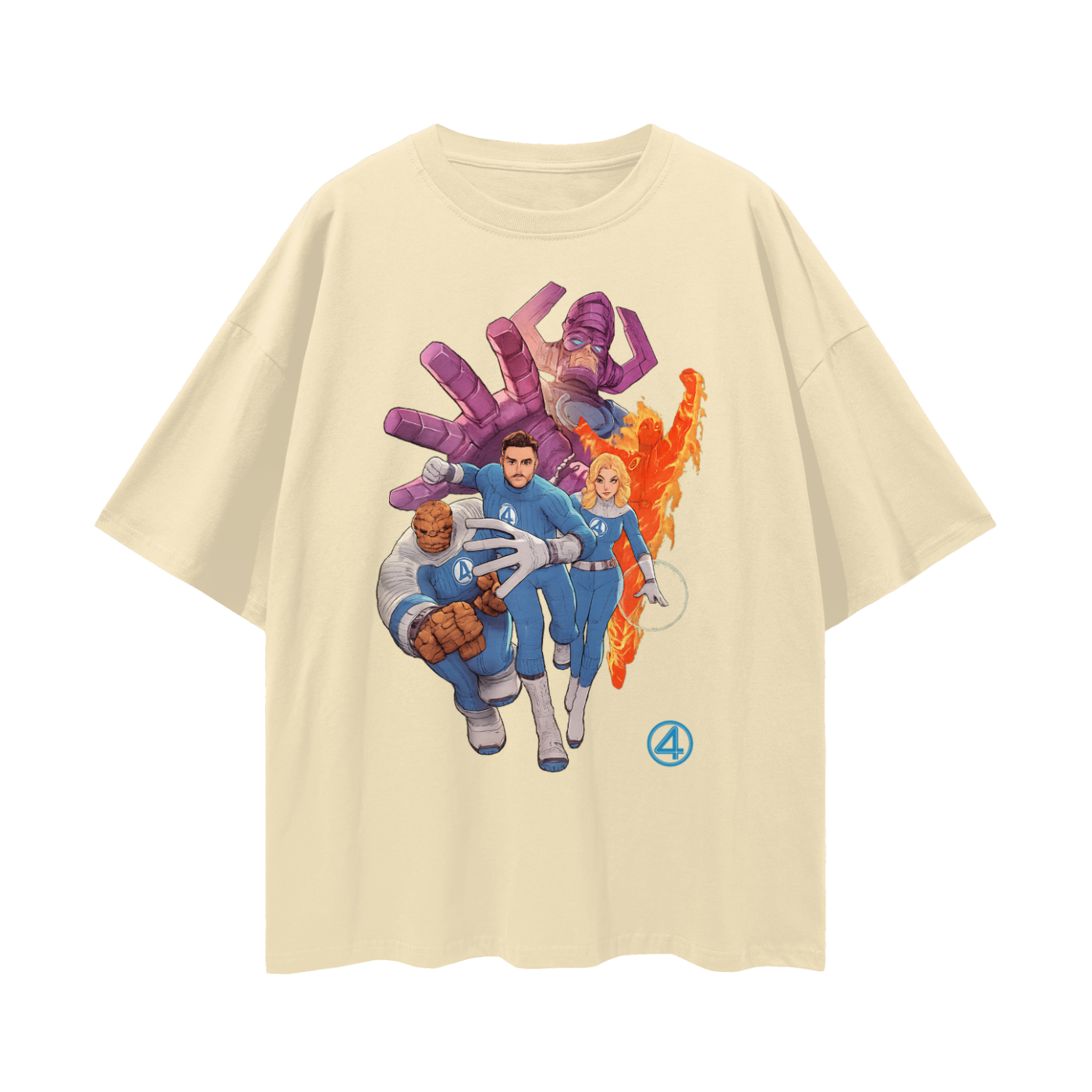 Vintage Like Galactus Fantastic 4 Graphic Oversized T Shirt