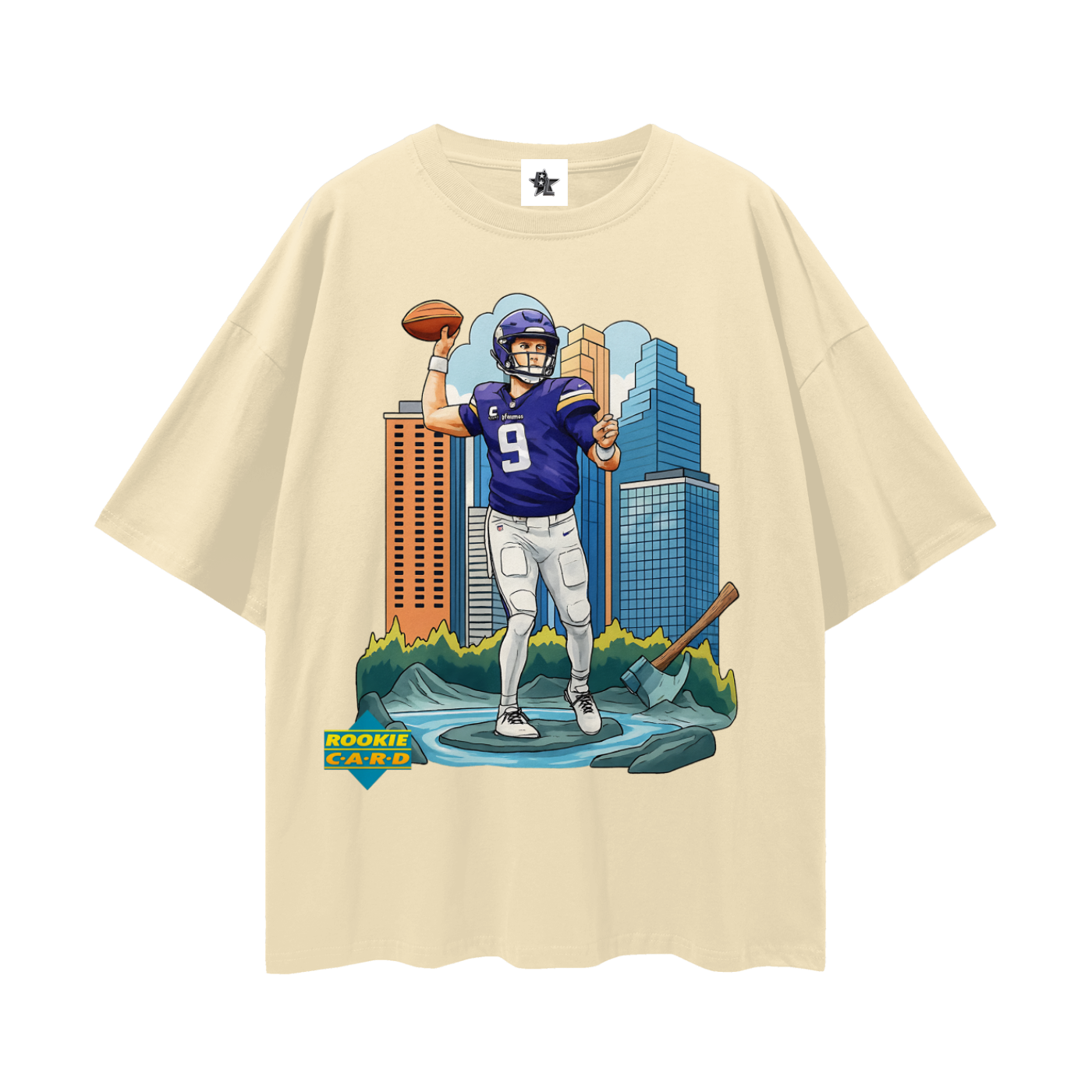 Vintage/Y2K JJ McCarthy Downtown Rookie Oversized T Shirt