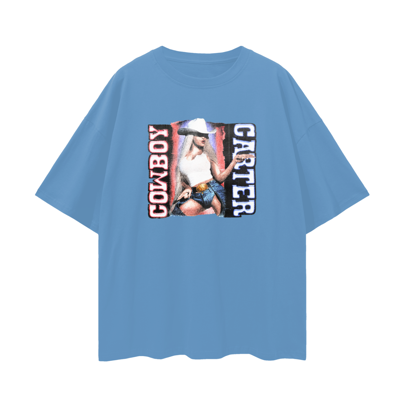 Vintage Like Beyonce Cowboy Carter Graphic Oversized T Shirt