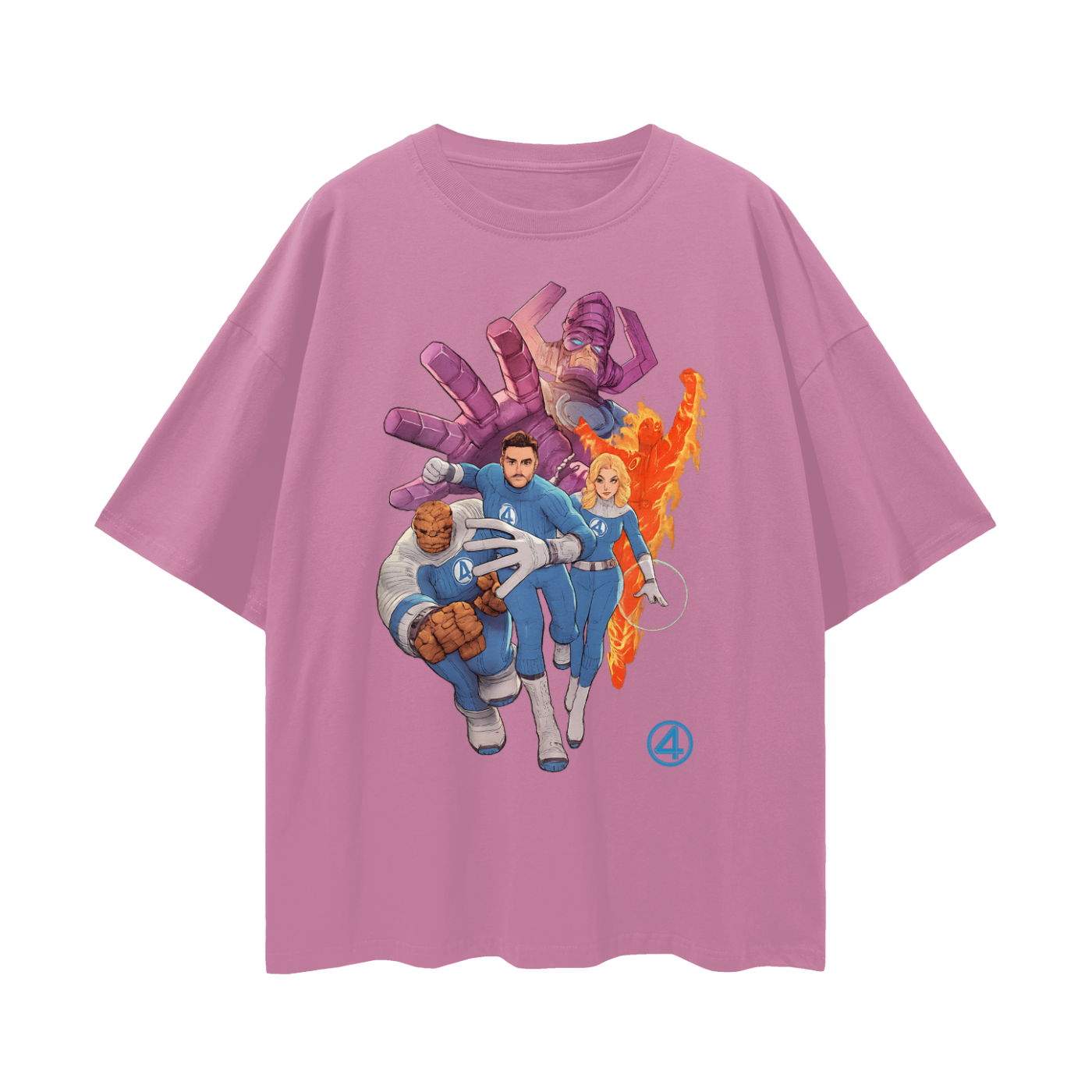 Vintage Like Galactus Fantastic 4 Graphic Oversized T Shirt