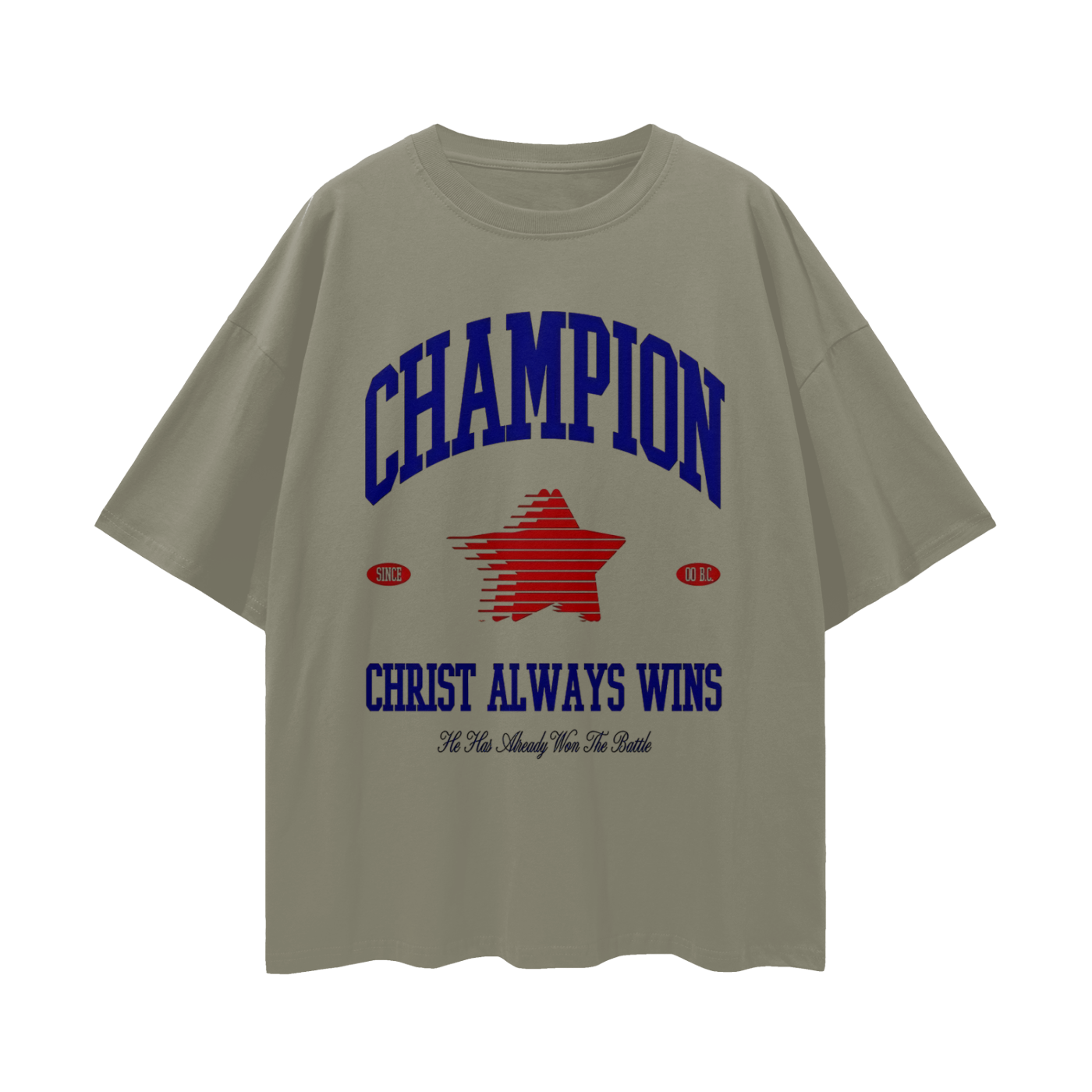 Religious Christ Always Wins 90s Y2K Vintage Like Graphic Oversized T Shirt
