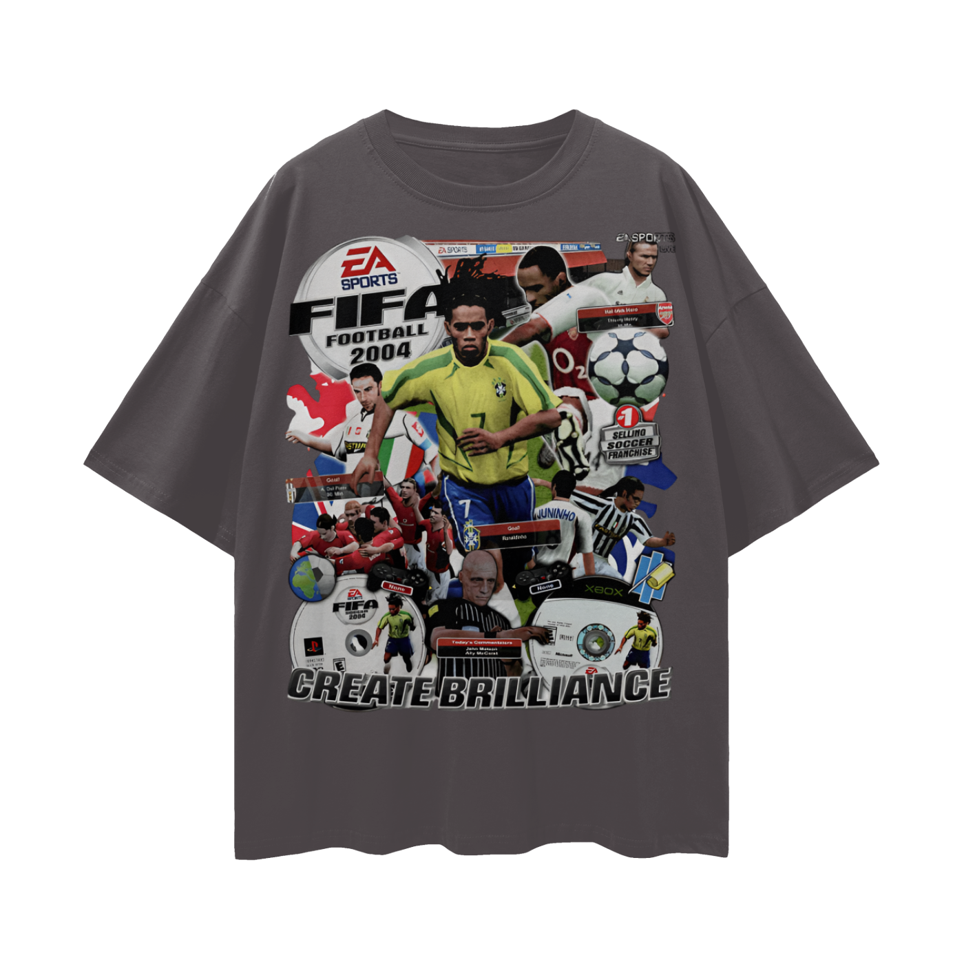 Vintage/Y2K 2004 Fifa Soccer Oversized T Shirt
