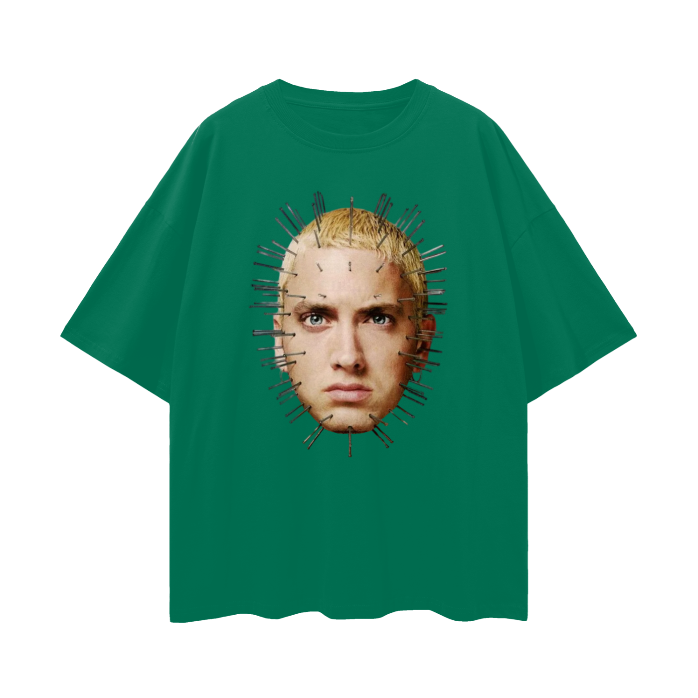 Vintage Like Nail Head Eminem Graphic Oversized T Shirt