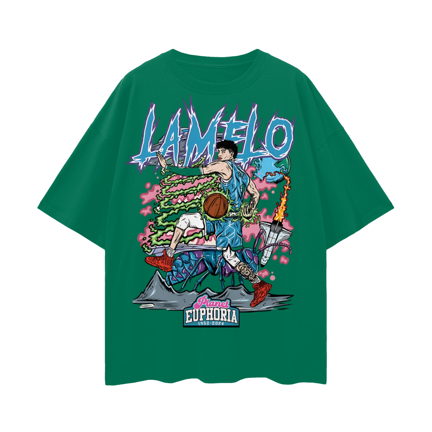 LaMelo Ball NBA PA Skeleton Graphic Oversized T Shirt