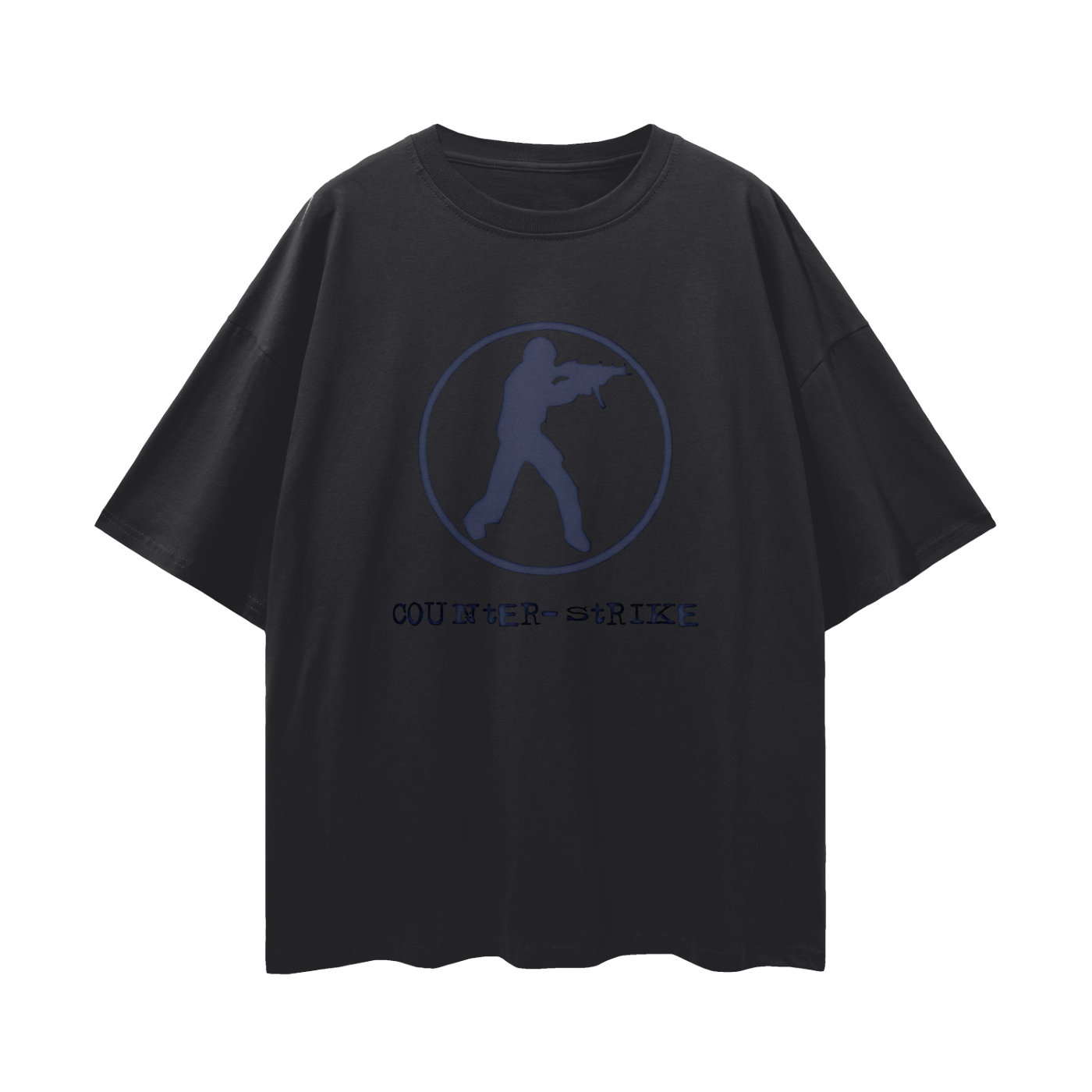 Counter Strike Gaming Graphic Oversized T Shirt
