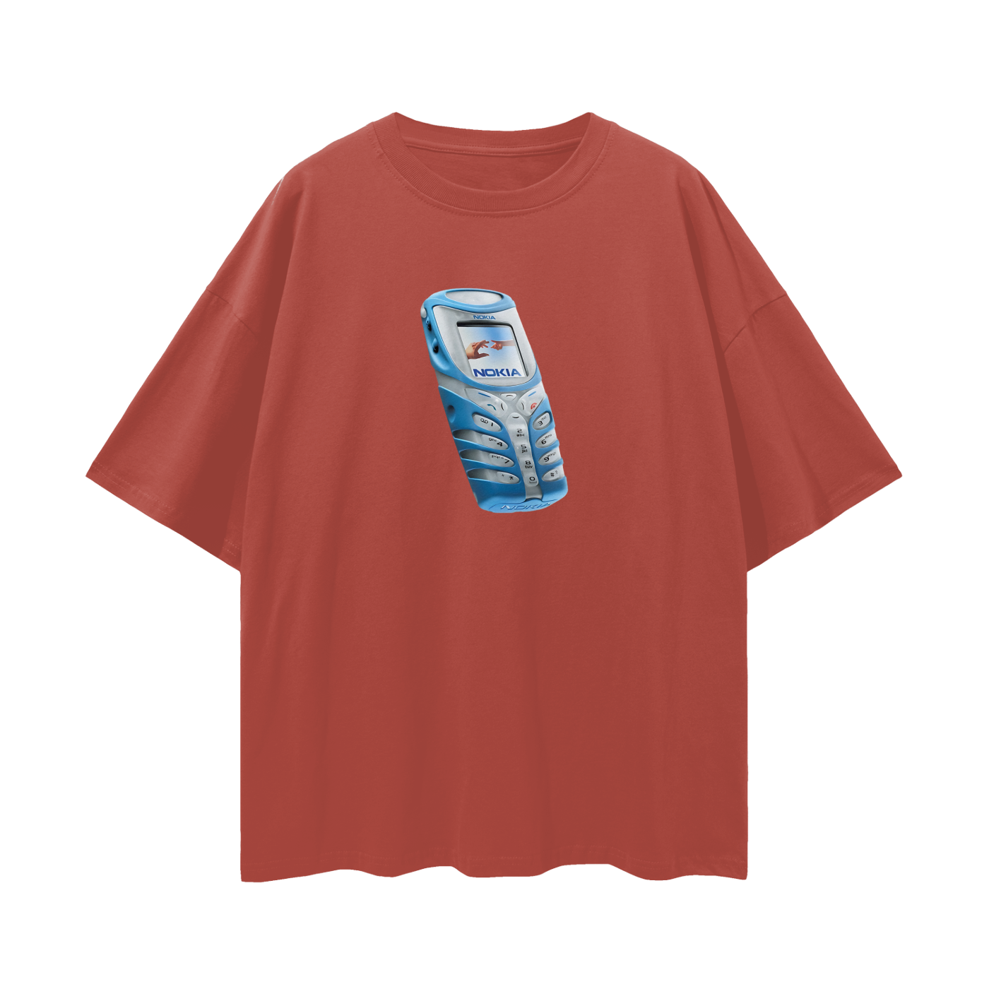 Nokia Phone Y2K Vintage Like Graphic Oversized T Shirt