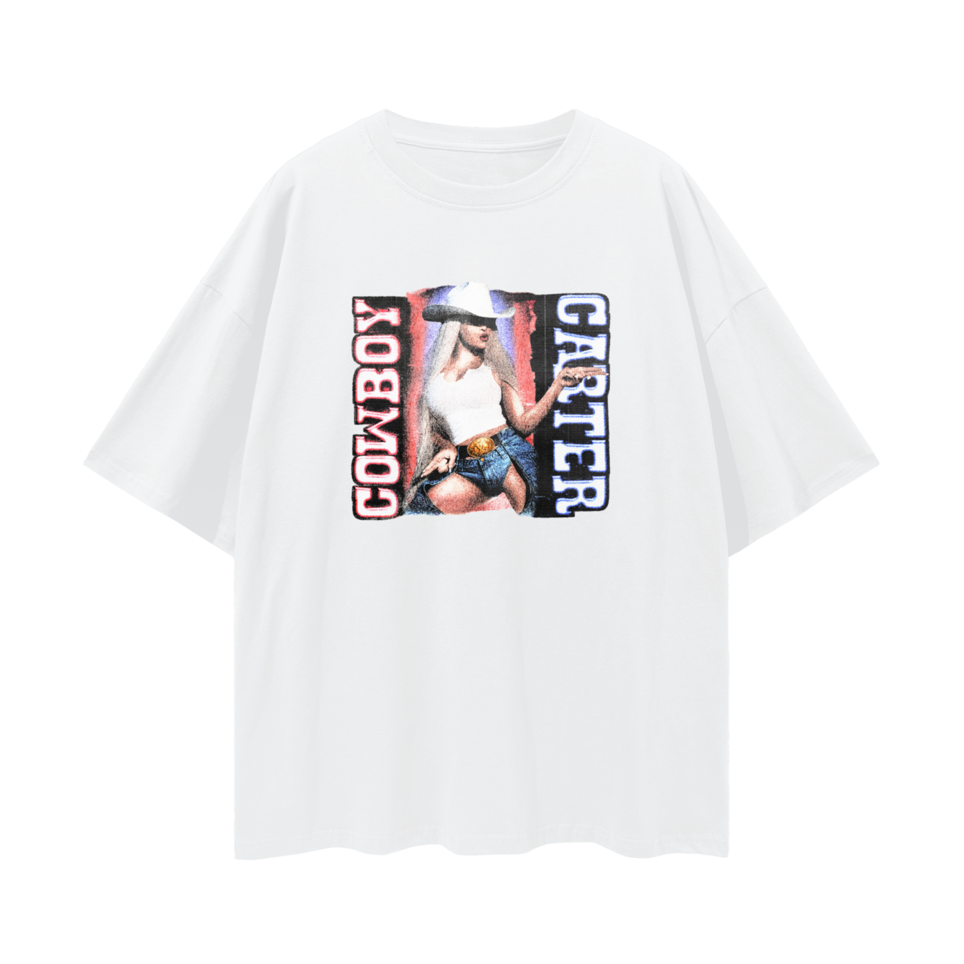 Vintage Like Beyonce Cowboy Carter Graphic Oversized T Shirt