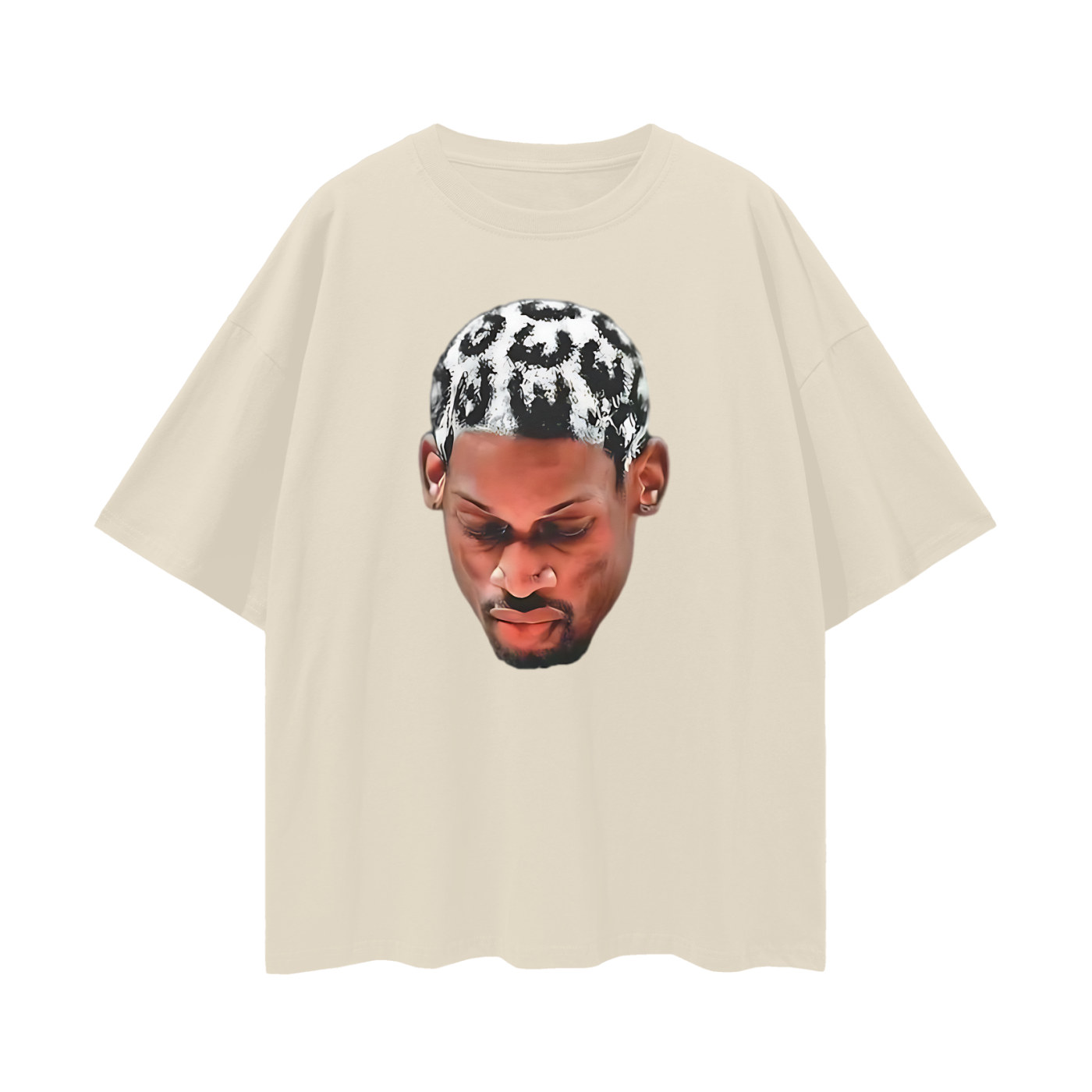 Vintage Like Dennis Rodman Cheetah Head Oversized T Shirt