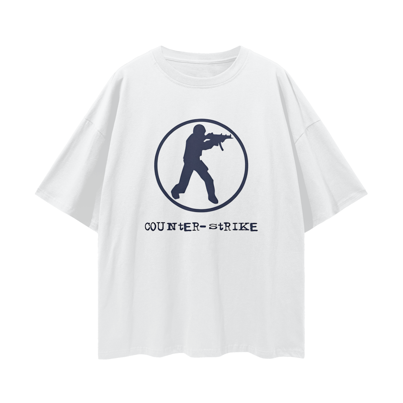 Counter Strike Gaming Graphic Oversized T Shirt