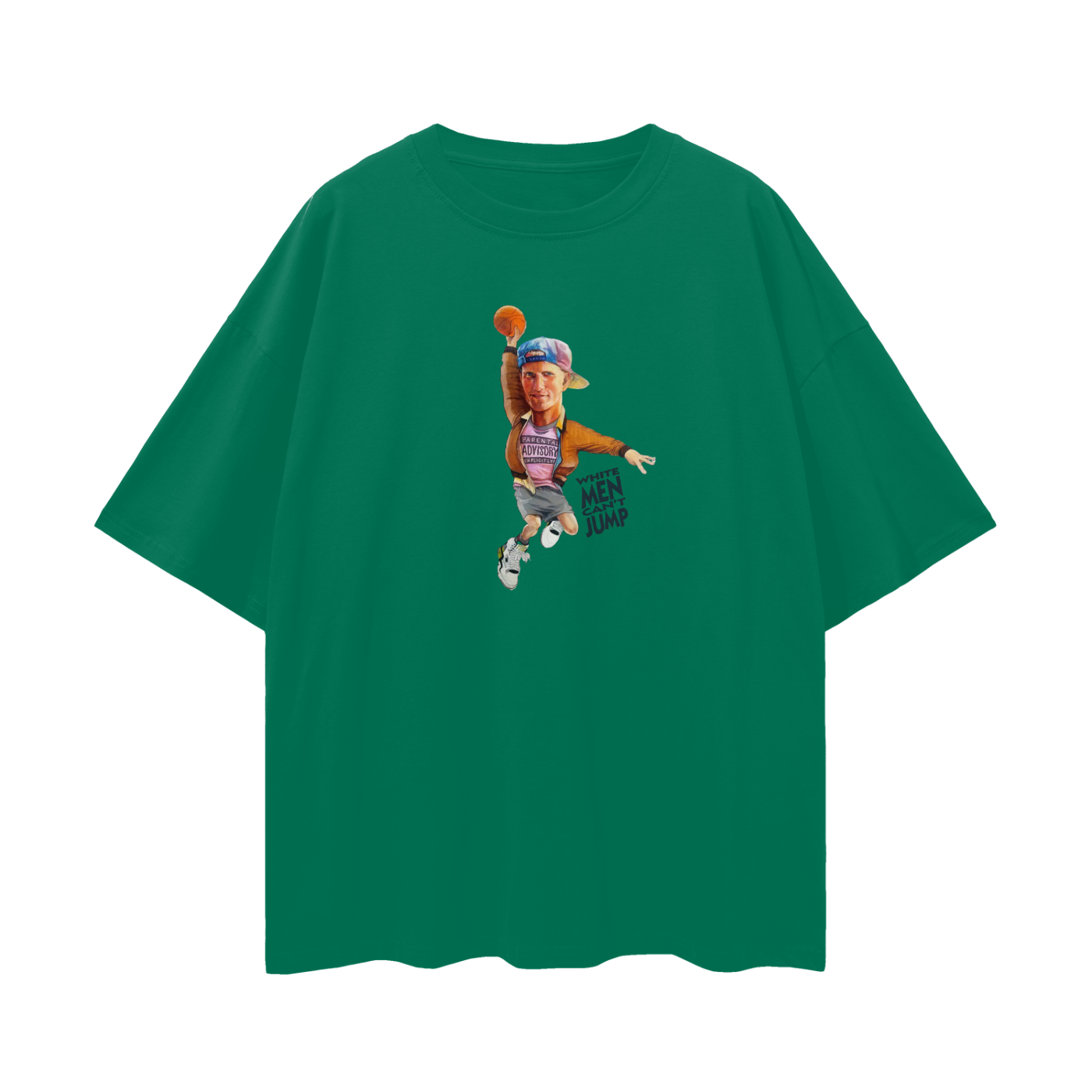 White Men Can't Jump 90s Vintage Like Graphic Oversized T Shirt