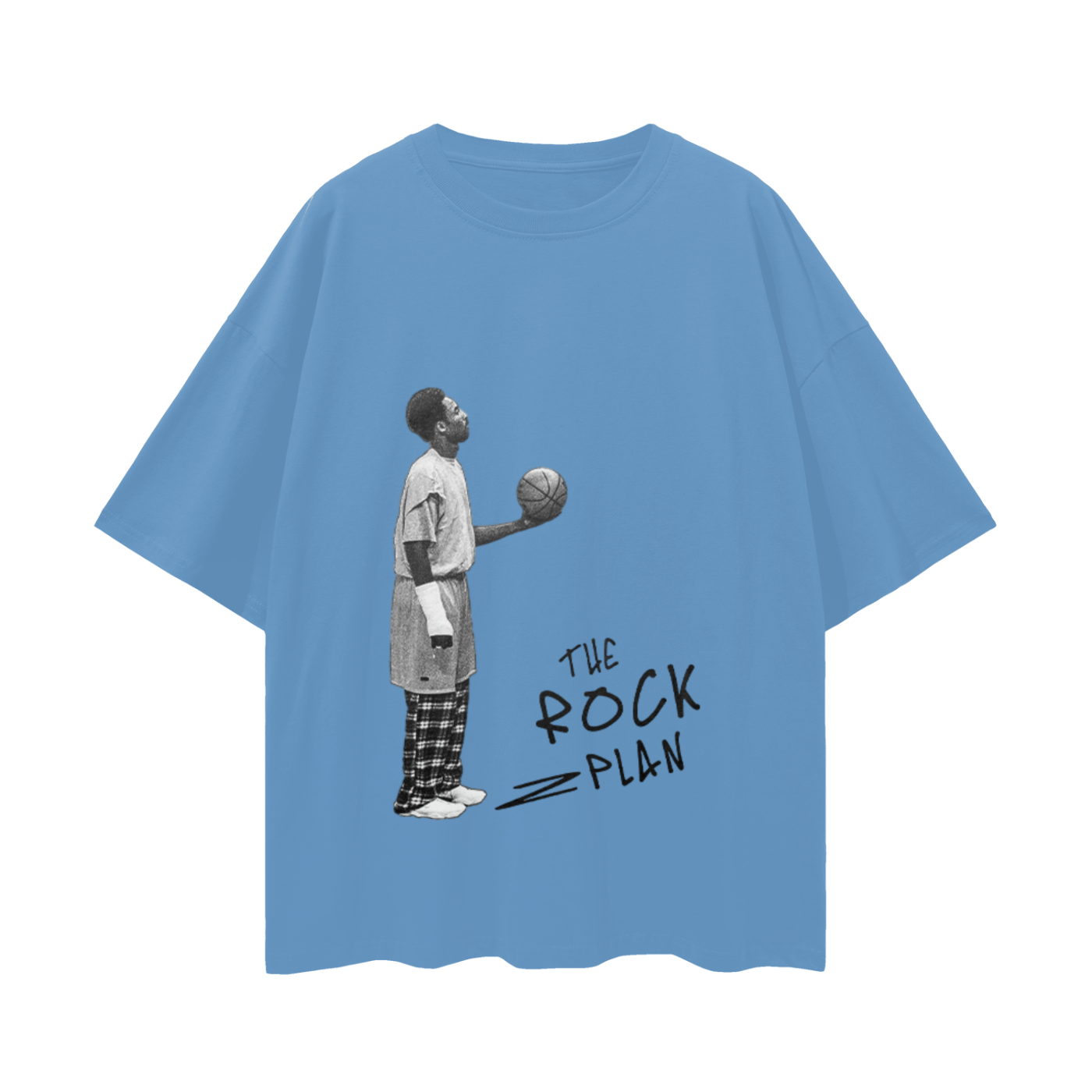 Vintage Like The Rock Plan Kobe Graphic Oversized T Shirt