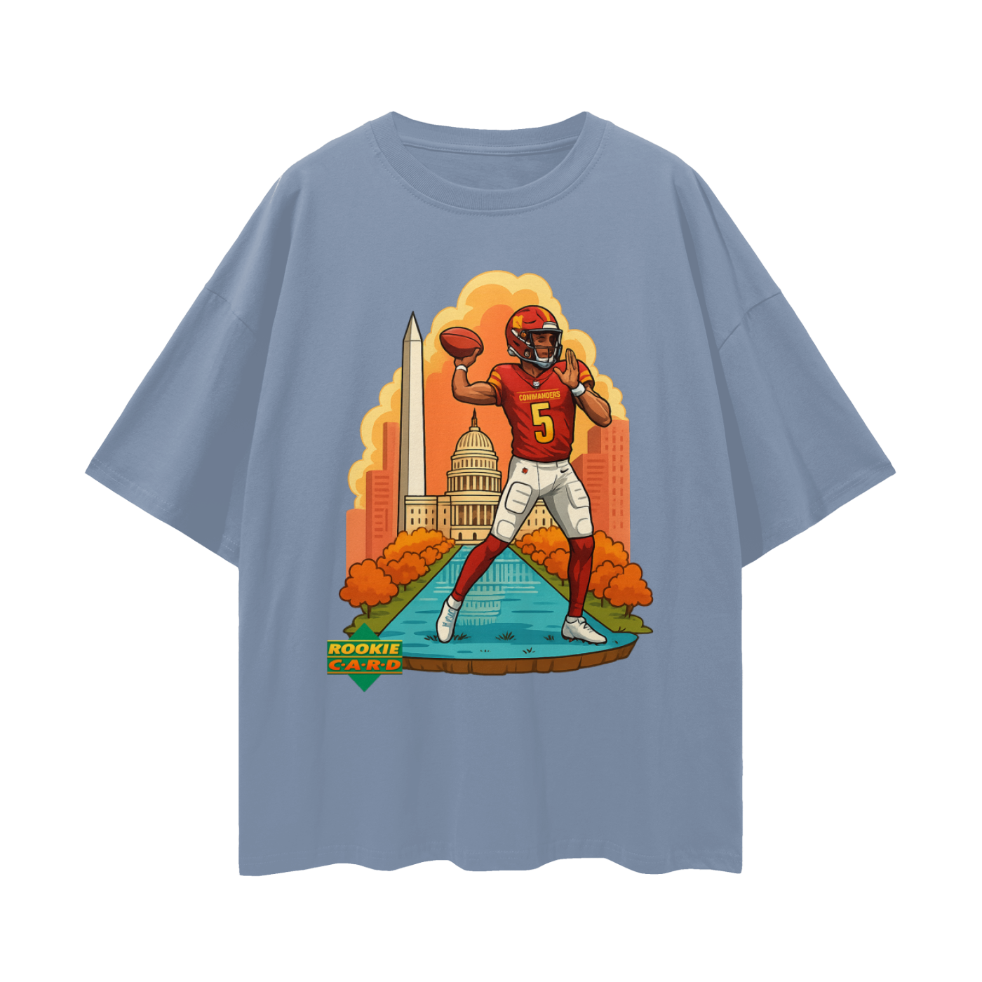 Vintage/Y2K Jayden Daniels Commanders Downtown Rookie Oversized T Shirt
