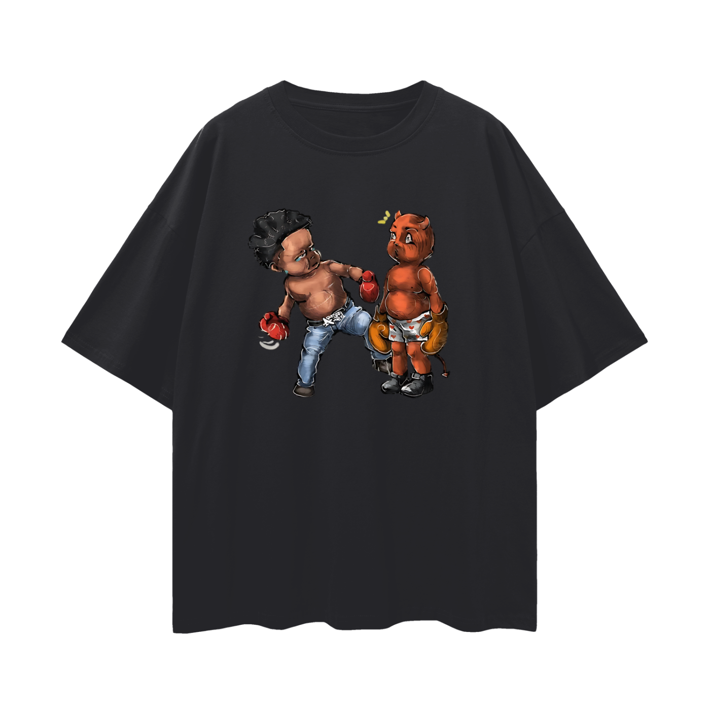 Vintage Like Beating Up The Devil Oversized T Shirt