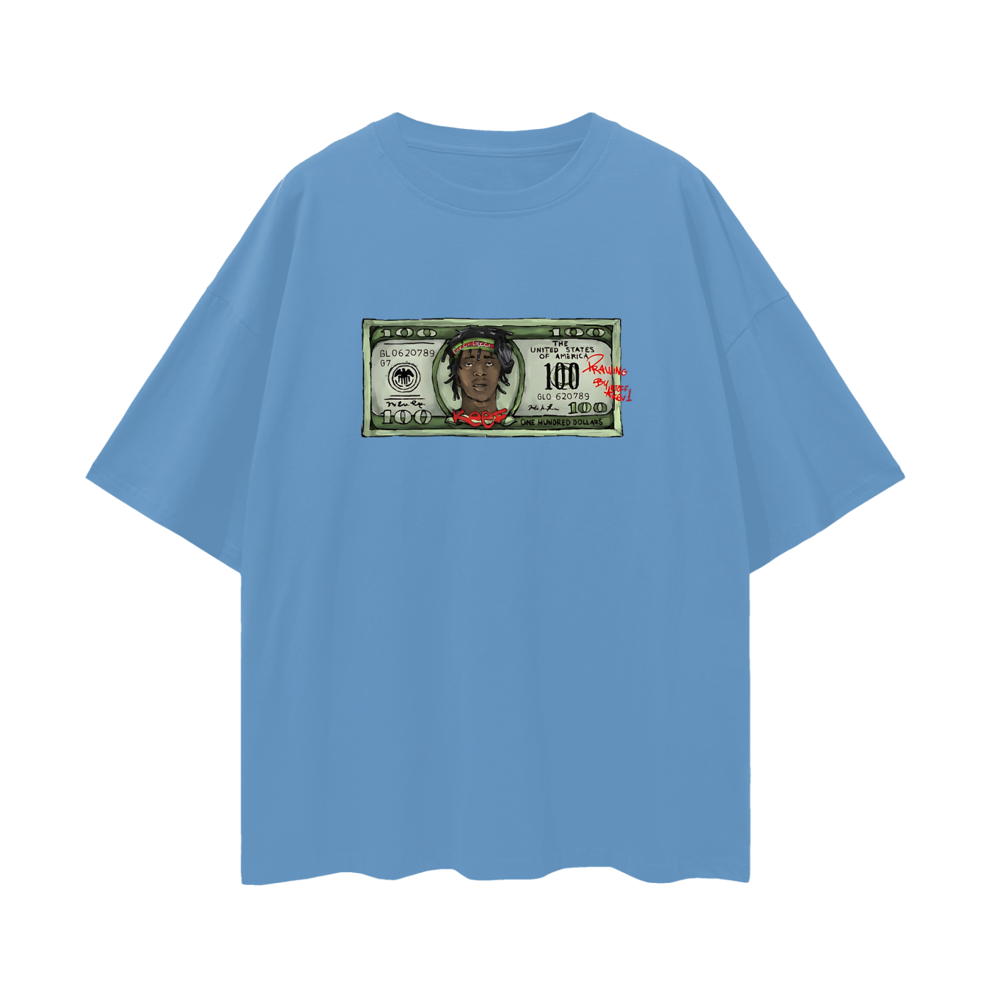 Vintage Like Chief Keef 100 Bill Oversized T Shirt