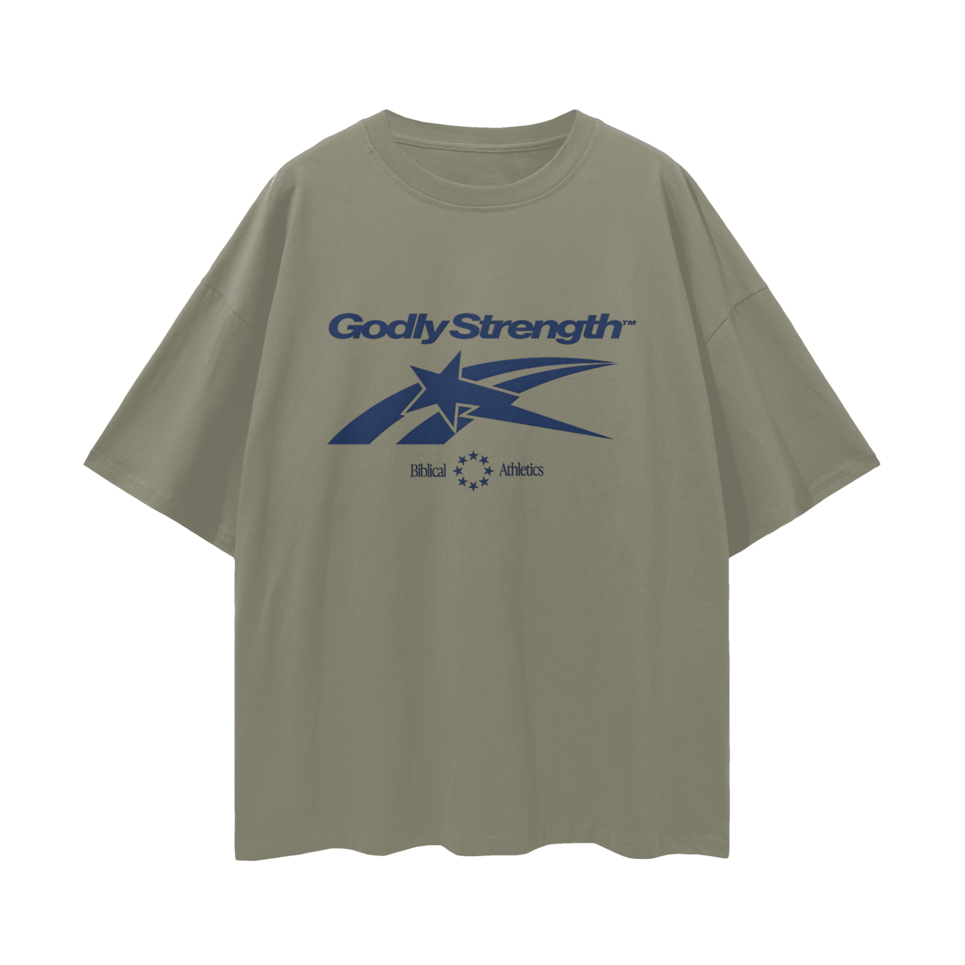 Religious Godly Strength Gym 90s Y2K Vintage Like Graphic Oversized T Shirt