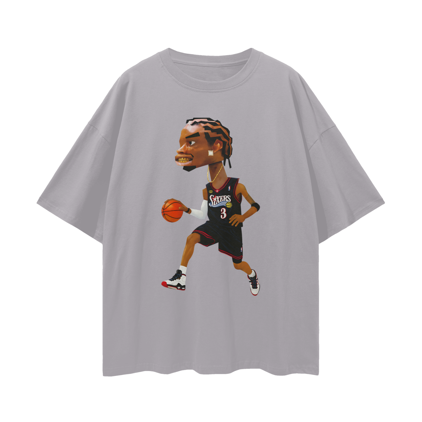 Vintage/Y2K Allen Iverson Sixers Oversized T Shirt