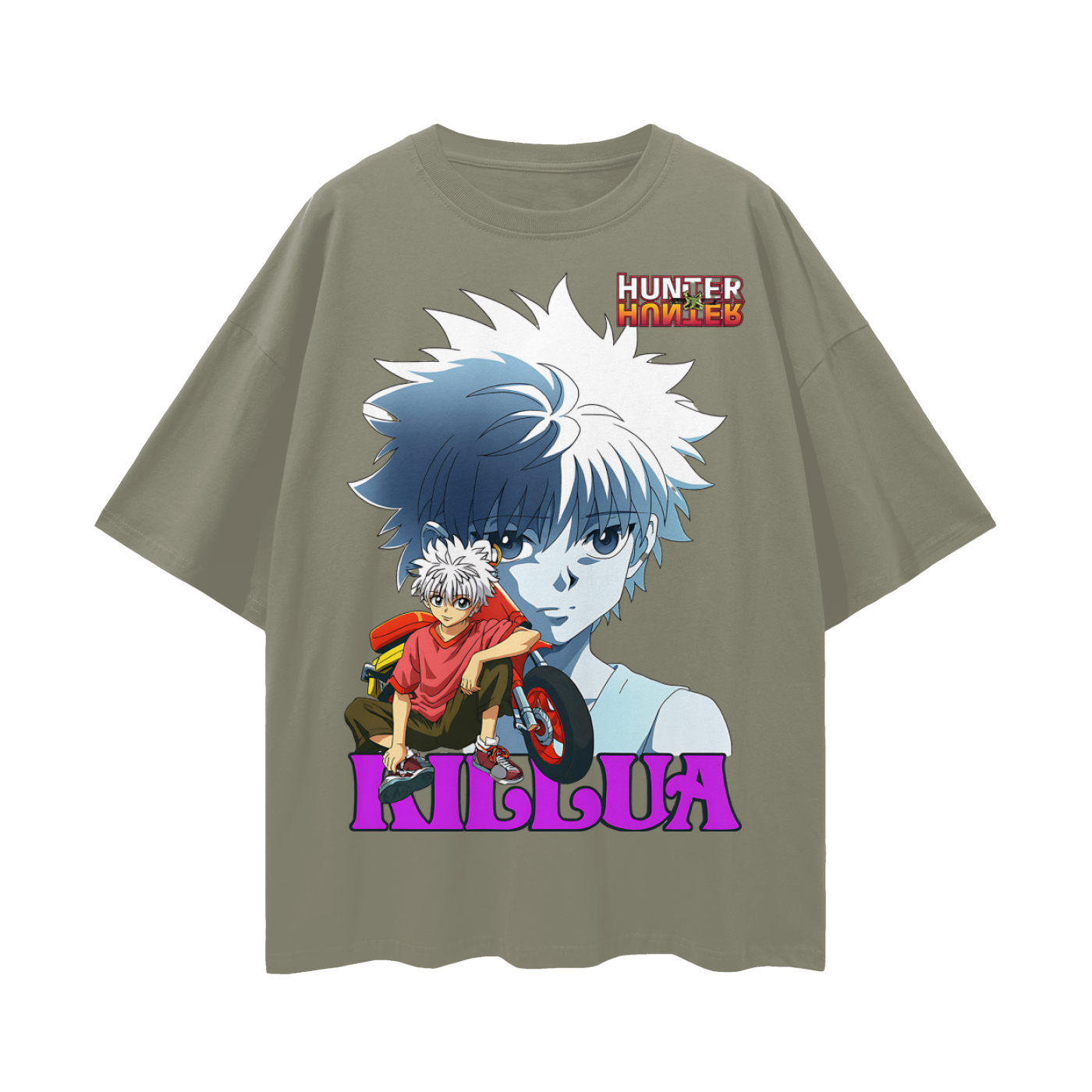 Vintage/Y2K Hunter X Hunter Killua Anime Graphic Oversized T Shirt