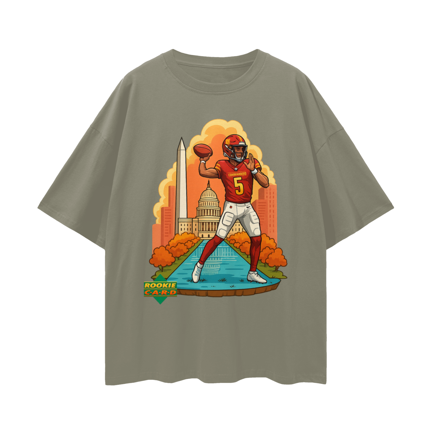 Vintage/Y2K Jayden Daniels Commanders Downtown Rookie Oversized T Shirt