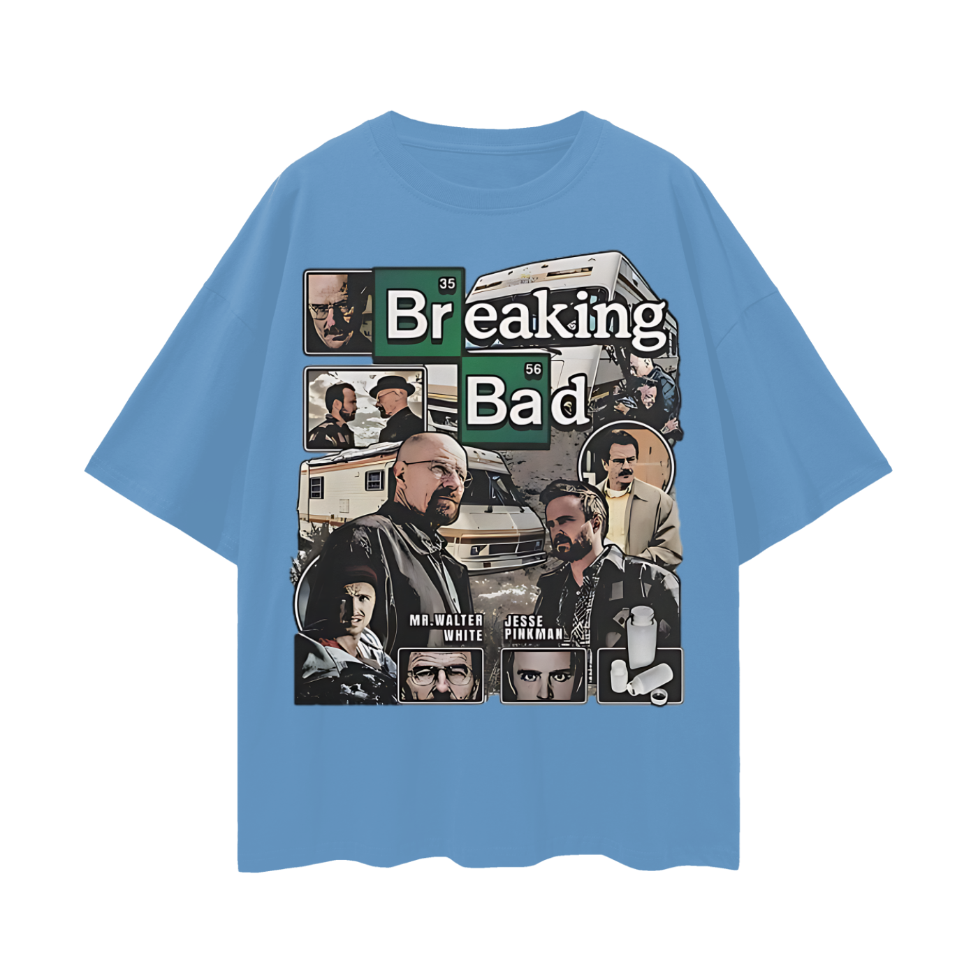 Funny Breaking Bad Vintage Like 90s Rap Graphic Oversized T Shirt