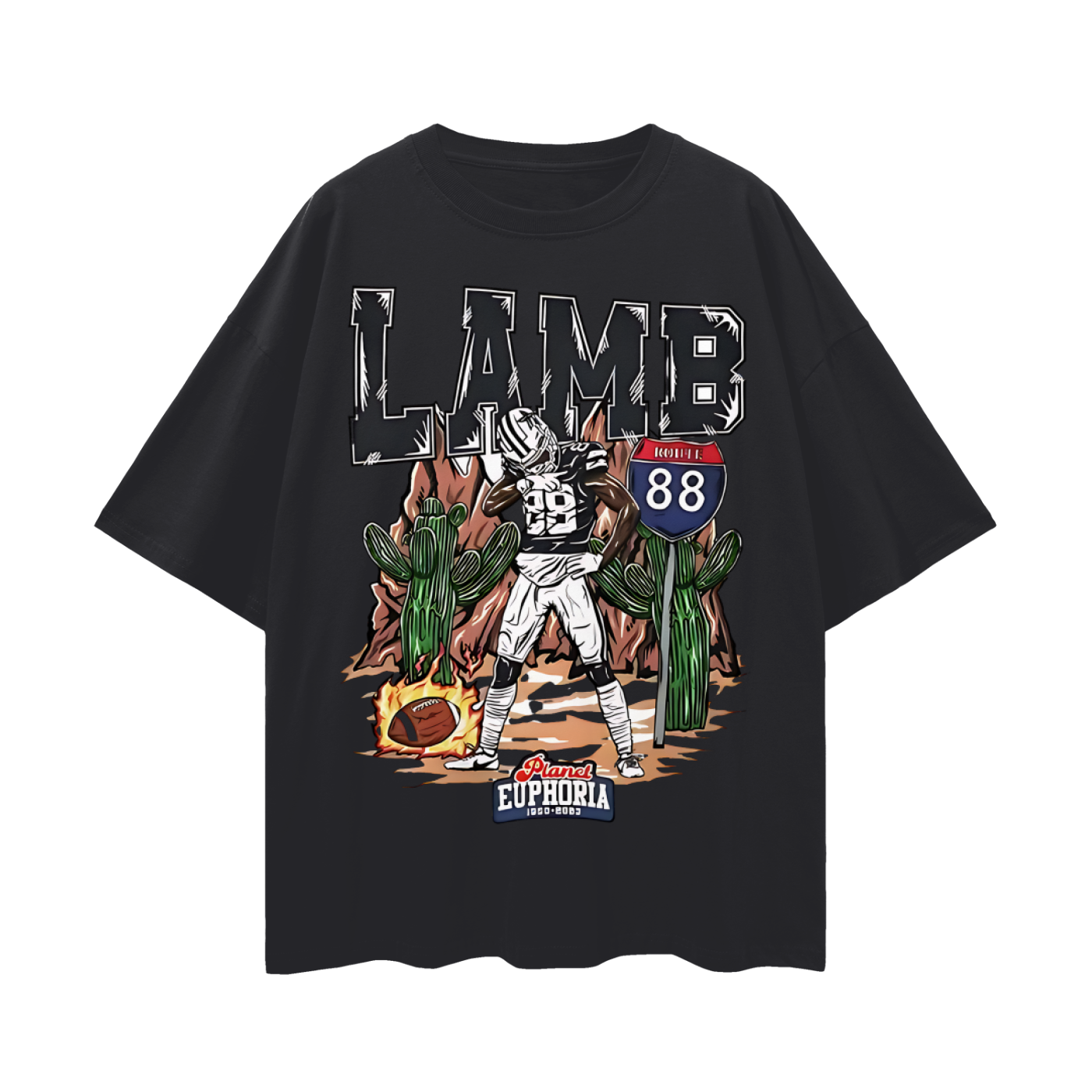 Ceedee Lamb 88 EU Like 90s Y2K Vintage Like Graphic Oversized T Shirt