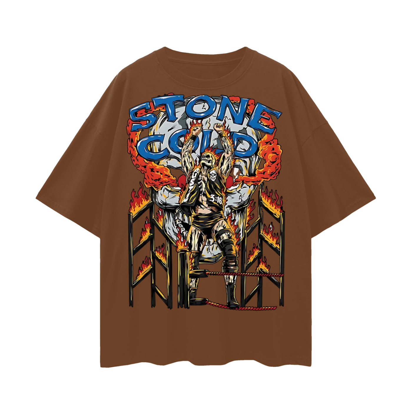 Stone Cold Steve Austin 90s Vintage Like Graphic Oversized T Shirt