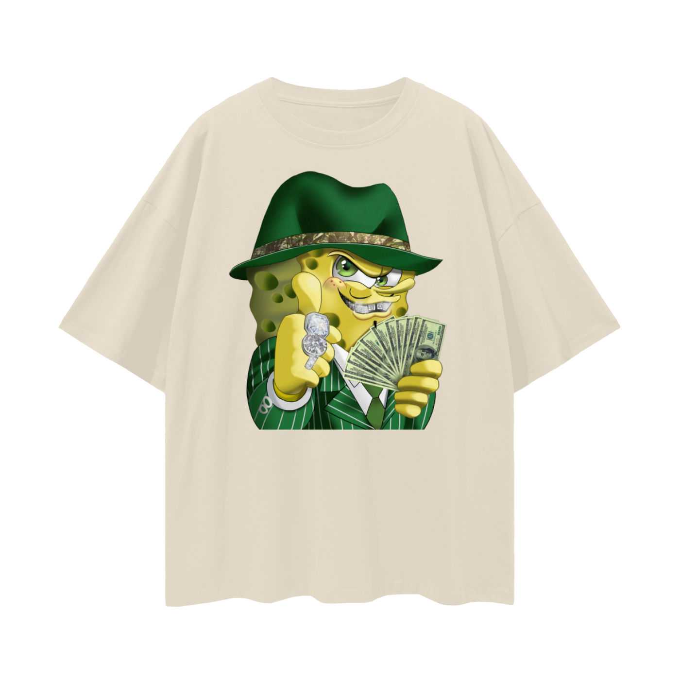 Vintage Like SpongeBob Gangster/Mob Oversized T Shirt
