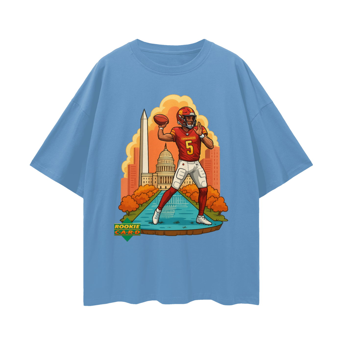 Vintage/Y2K Jayden Daniels Commanders Downtown Rookie Oversized T Shirt