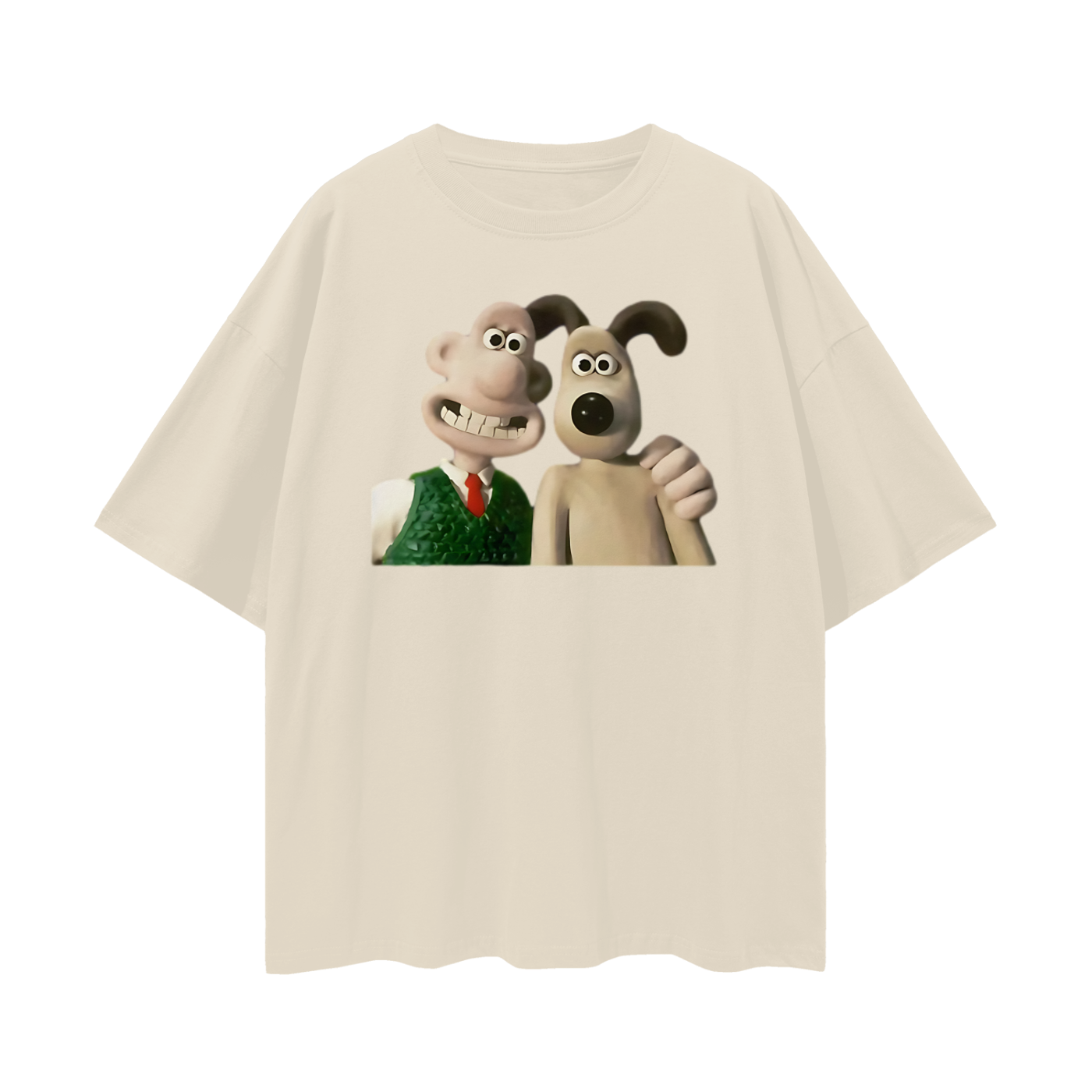 Vintage Like Wallis & Gromit Movie Oversized T Shirt