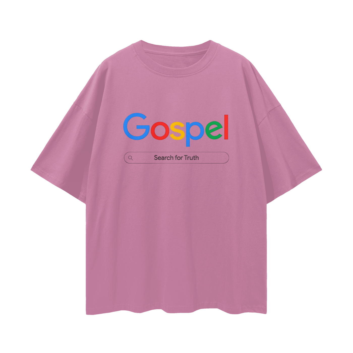 Religious Gospel Google Like Y2K Vintage Like Graphic Oversized T Shirt