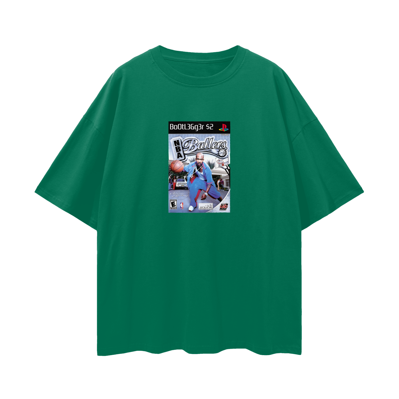 PlayStation 2 NBA Ballers PS2 Video Game Disc Tee