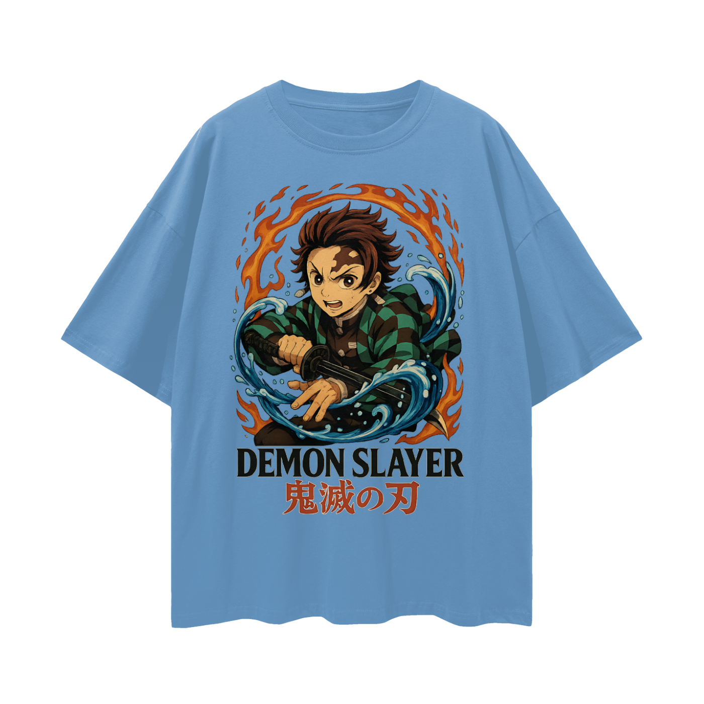 Vintage/Y2K Demon Slayer Anime Oversized T Shirt
