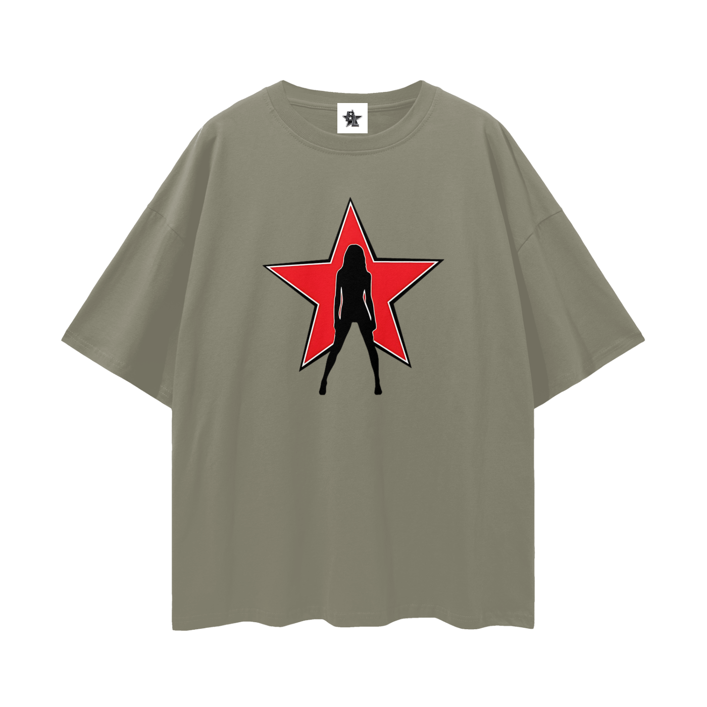 Vintage/Y2K Star Lady Oversized T Shirt