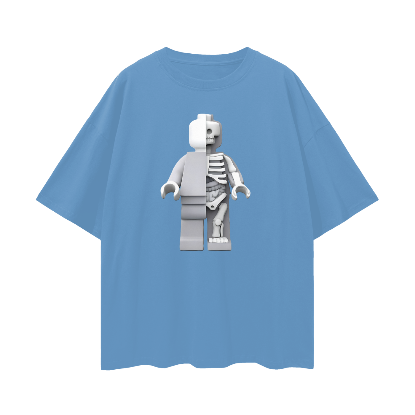 Vintage Like Lego Micro Anatomic Y2K Graphic Oversized T Shirt