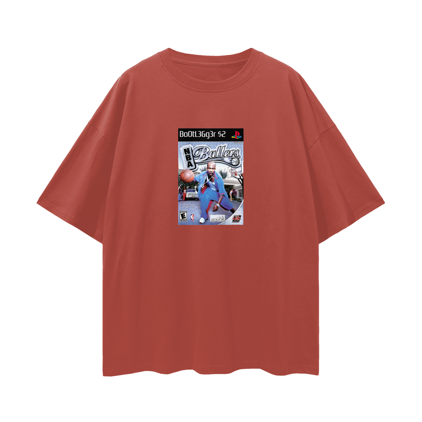 PlayStation 2 NBA Ballers PS2 Video Game Disc Tee