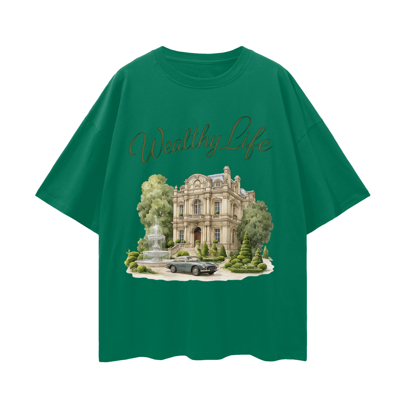 Vintage/Y2K Wealthy Life Luxury Graphic T Shirt