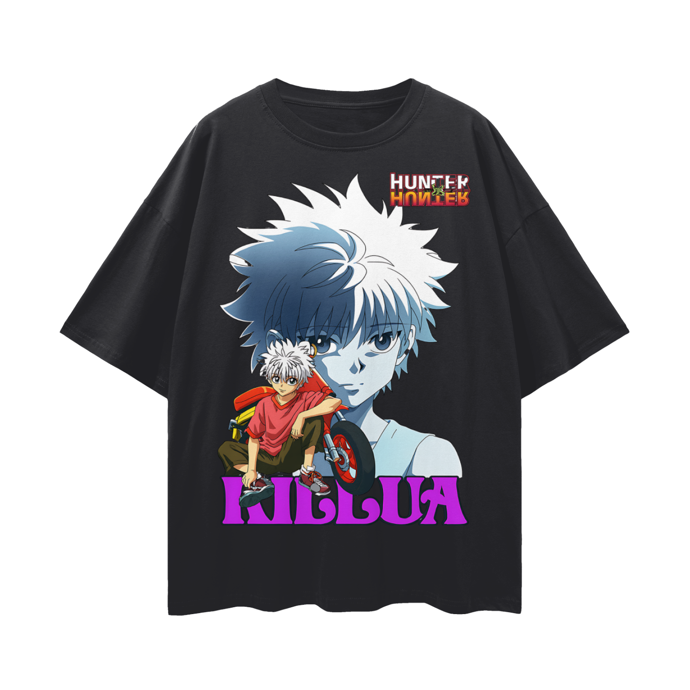 Vintage/Y2K Hunter X Hunter Killua Anime Graphic Oversized T Shirt