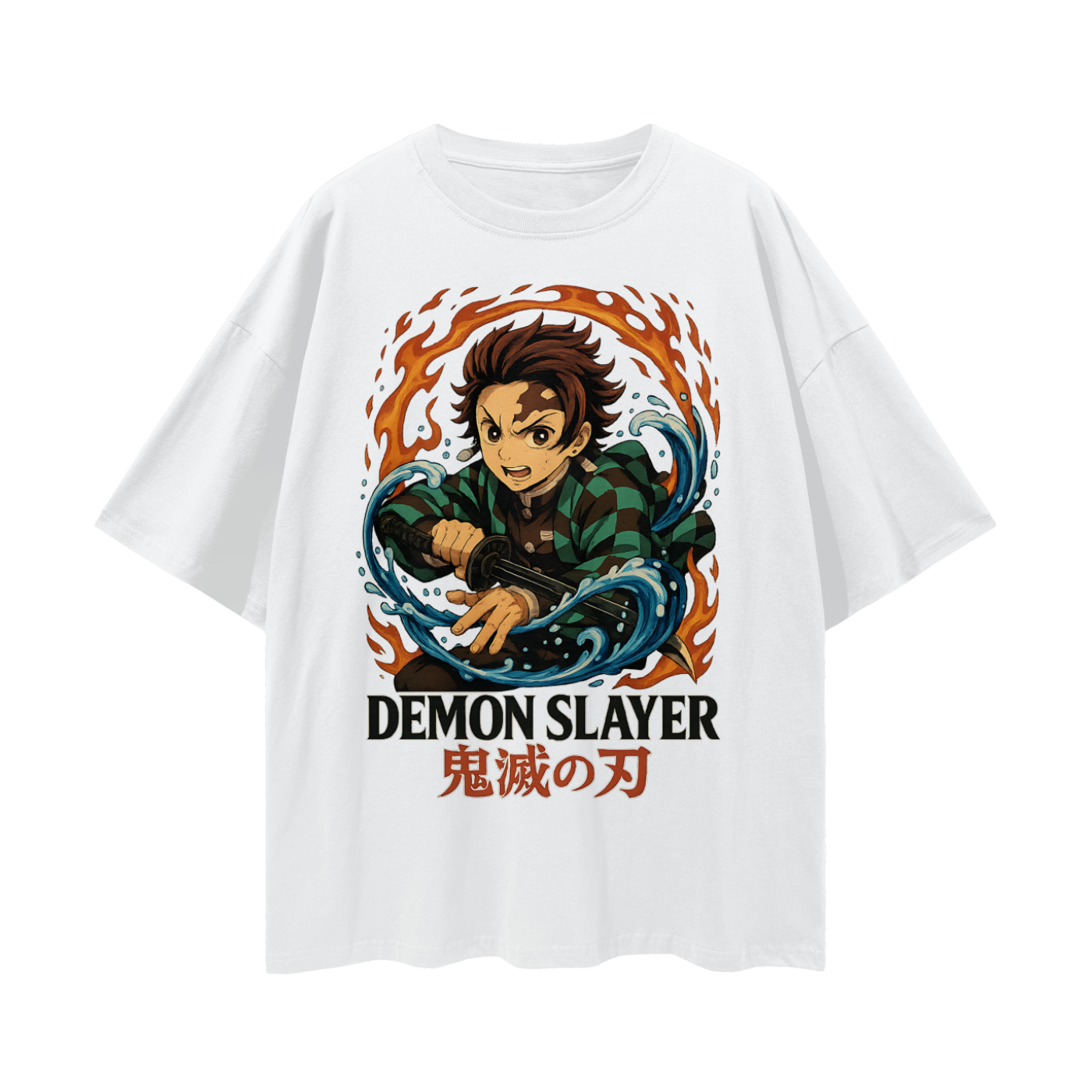 Vintage/Y2K Demon Slayer Anime Oversized T Shirt