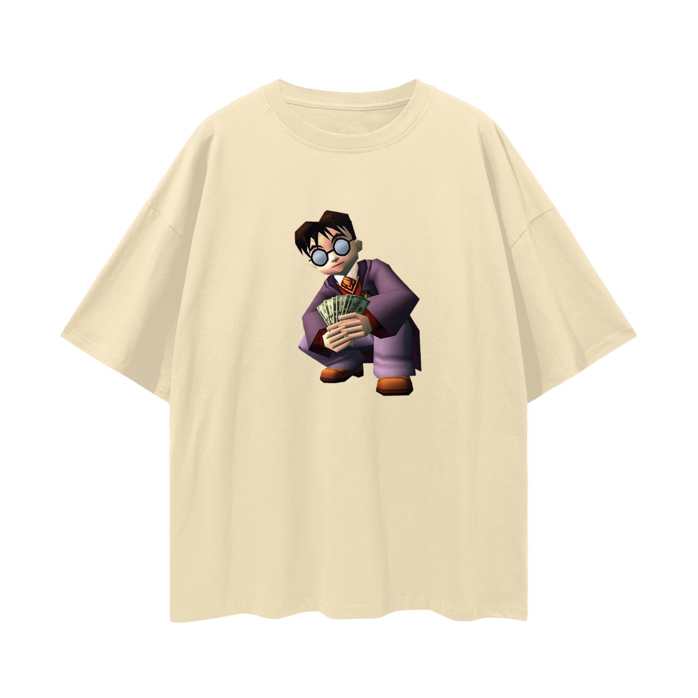 Harry Potter Money Spread 90s Vintage Like Graphic Oversized T Shirt
