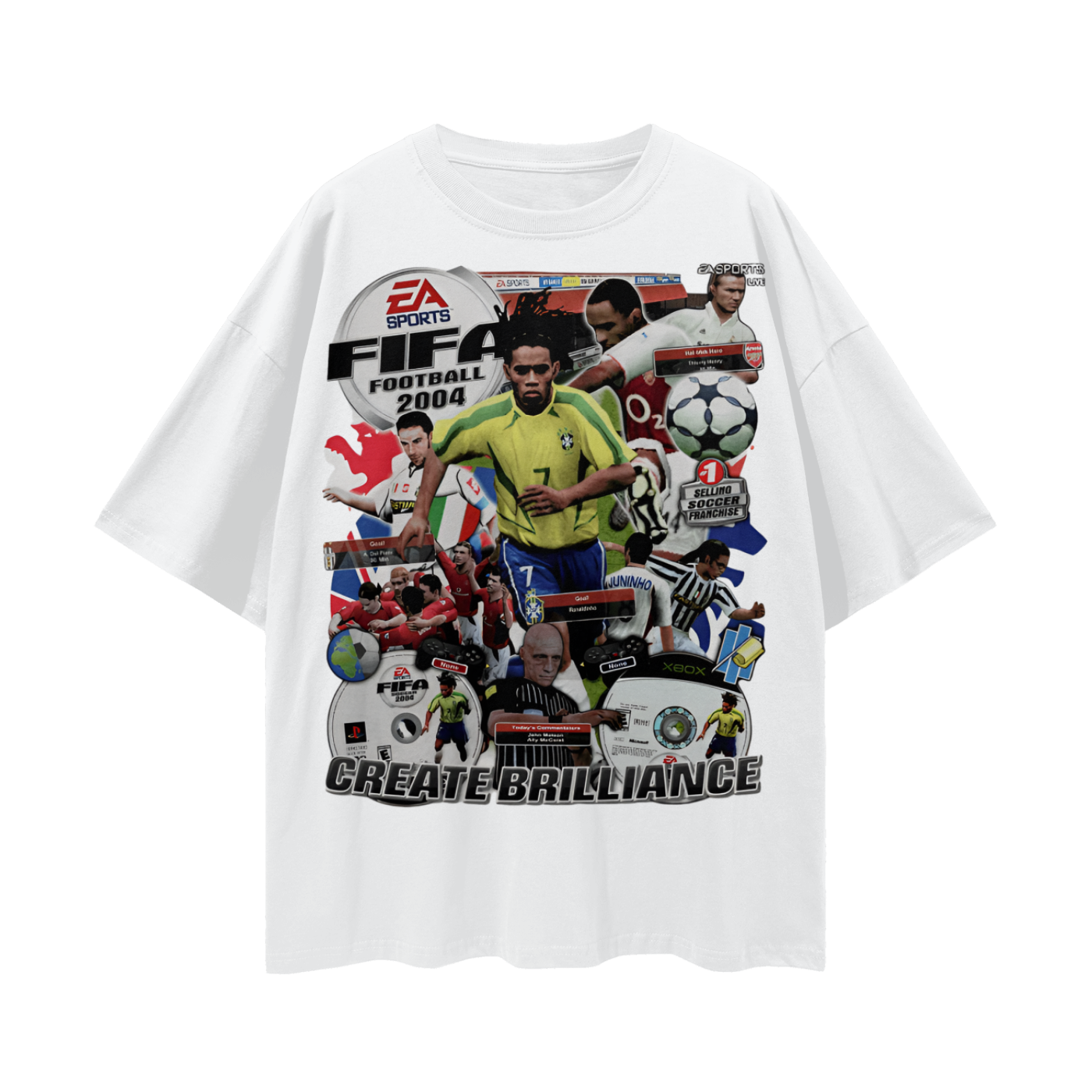 Vintage/Y2K 2004 Fifa Soccer Oversized T Shirt