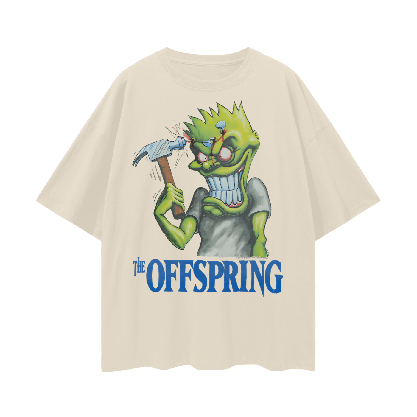 Vintage Like Offspring Hammer Oversized T Shirt