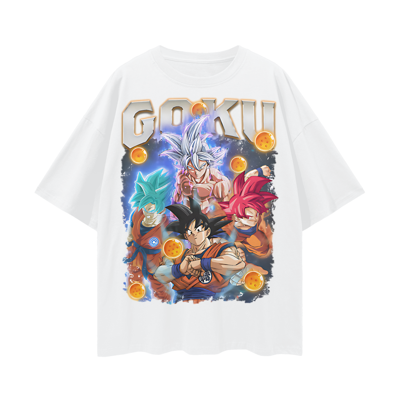 Vintage Like Goku Dragon Ball Z Graphic Oversized T Shirt