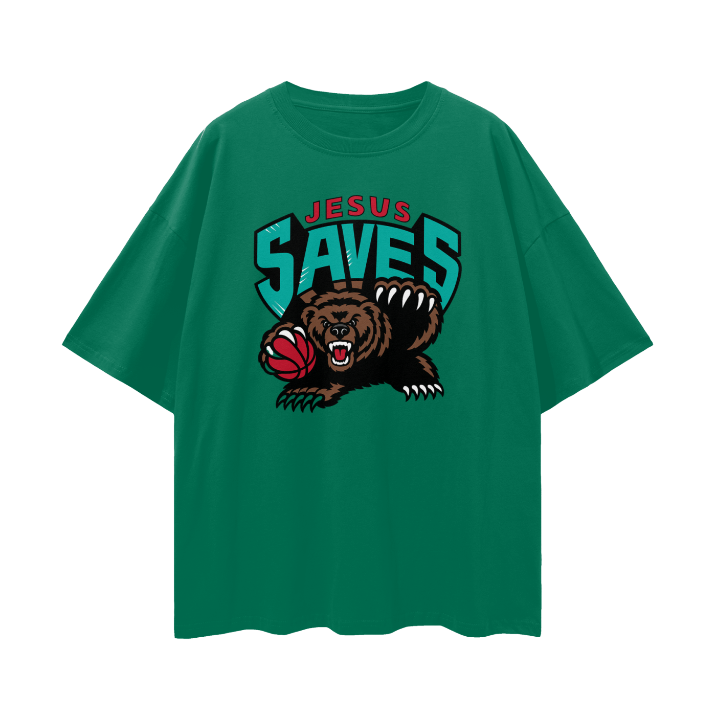 Religious Vintage/Y2K Jesus Saves Oversized T Shirt