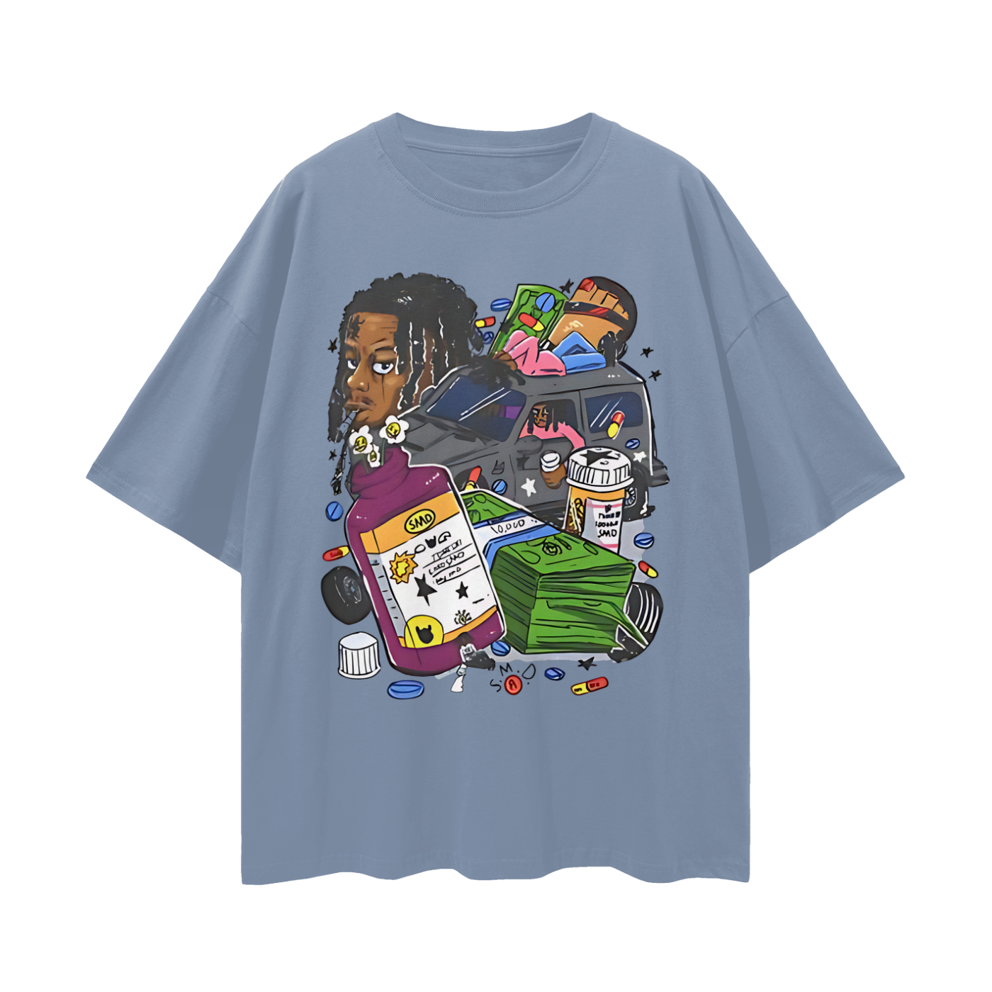 Lucki Rapper Graphic Oversized T Shirt