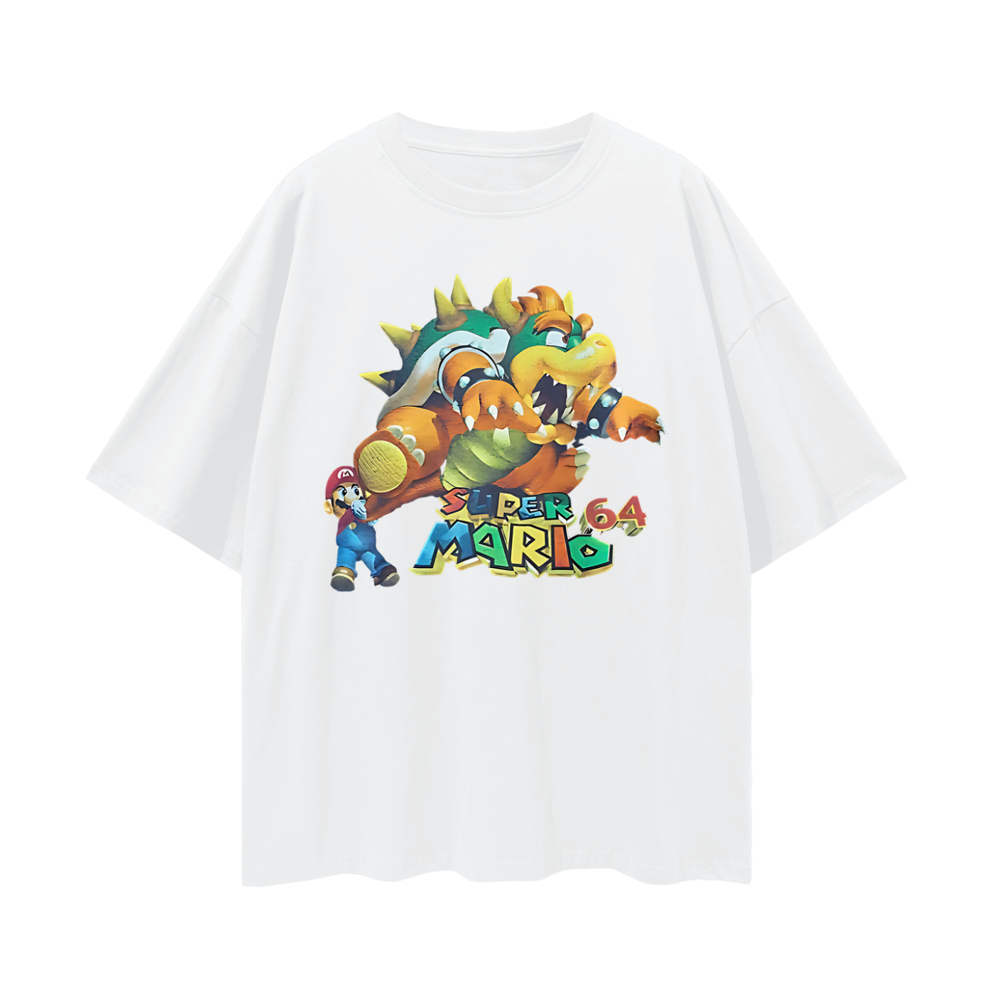 Vintage Like Super Mario 64 Bowser Oversized T Shirt